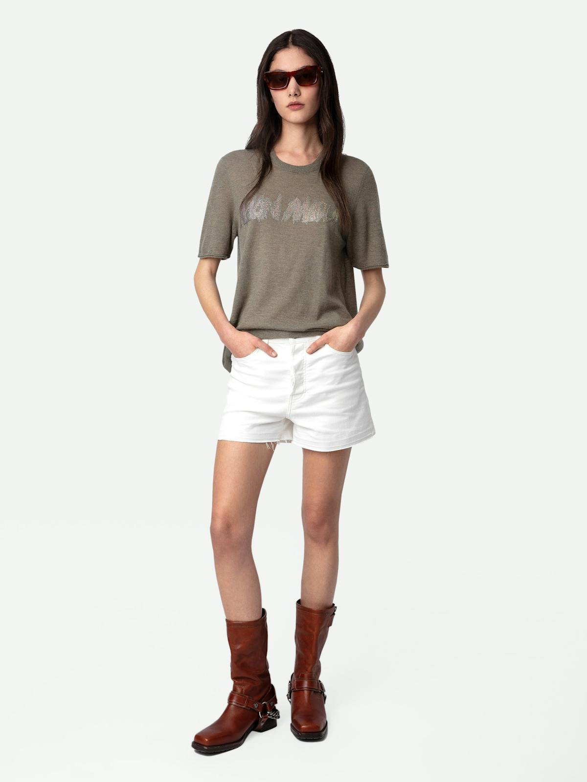 Ida Mon Amour Diamanté Cashmere Sweater