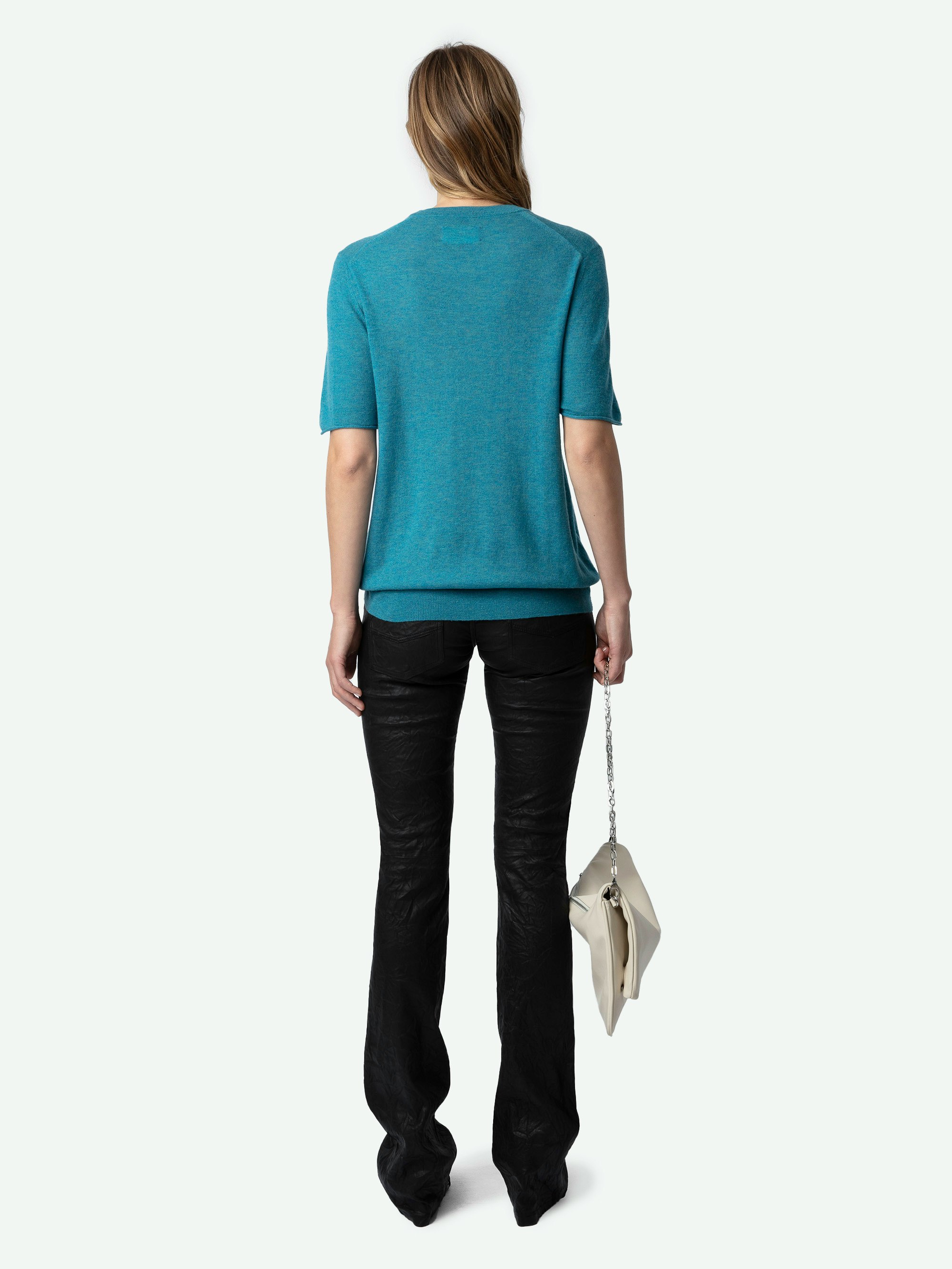 Ida Diamante Amour Cashmere Jumper sweater blue women