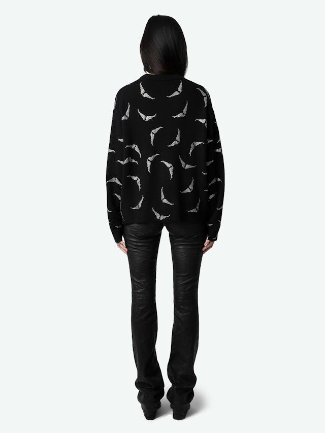 Markus Diamanté Wings Cashmere Sweater