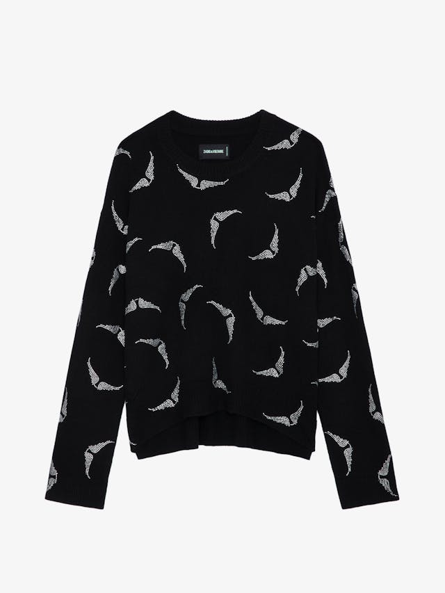 Markus Diamanté Wings Cashmere Sweater