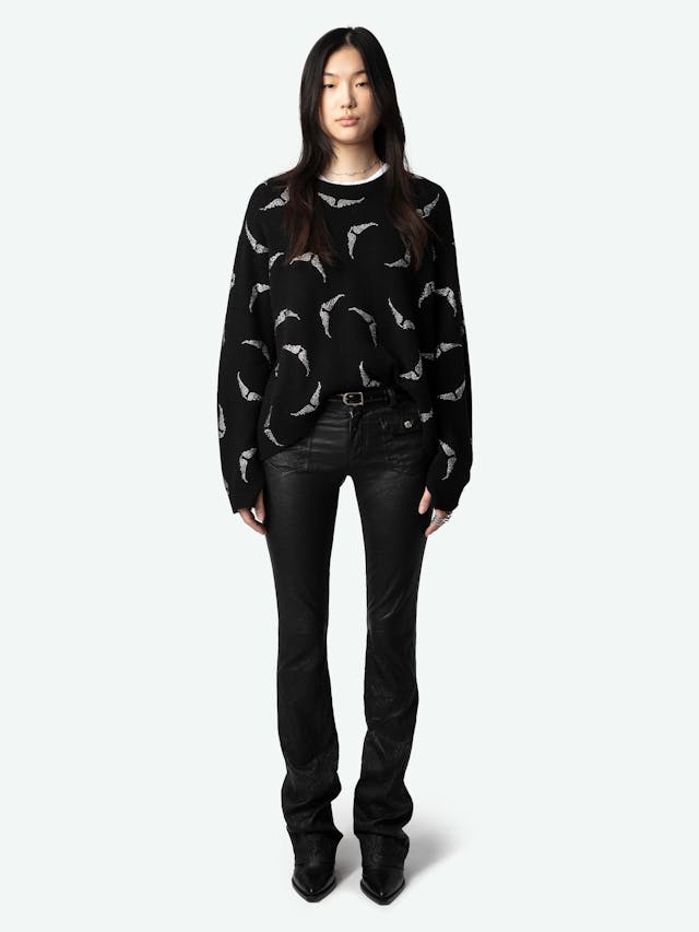 Markus Diamanté Wings Cashmere Sweater