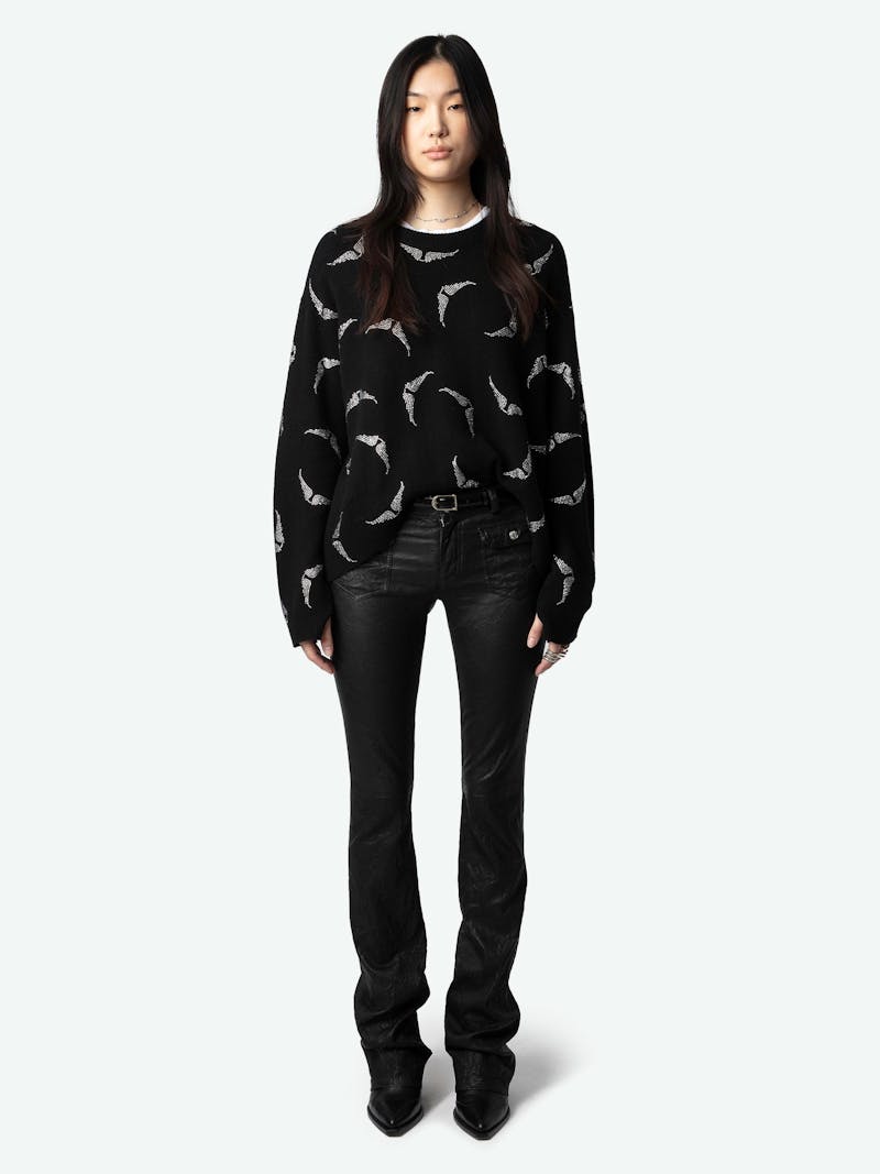 Markus Diamanté Wings Cashmere Sweater