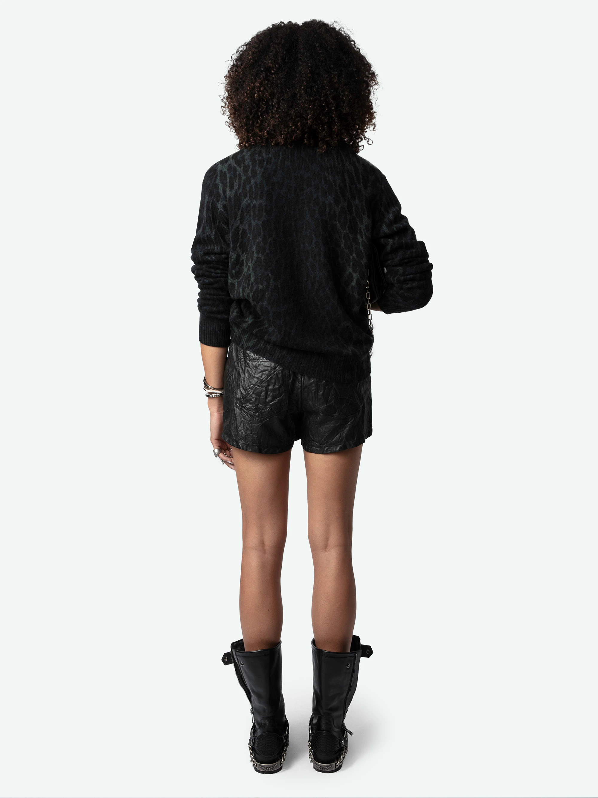 Pull Pravis Léopard 100% Cachemire 2