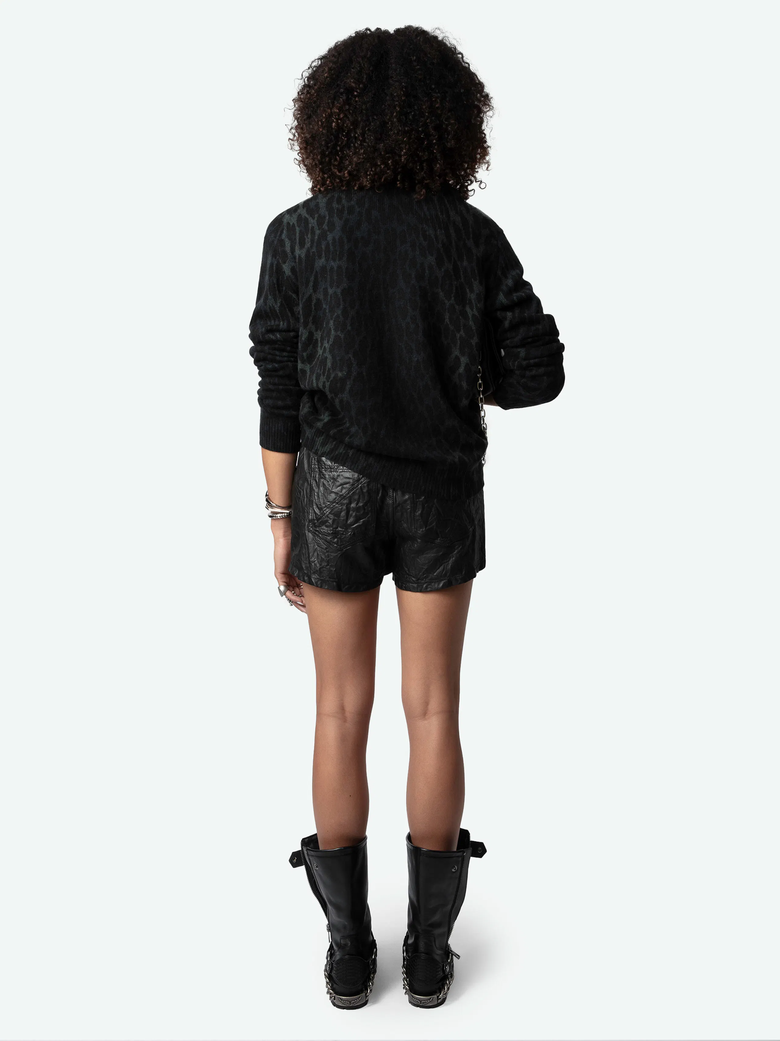 Pull Pravis Léopard 100% Cachemire 2