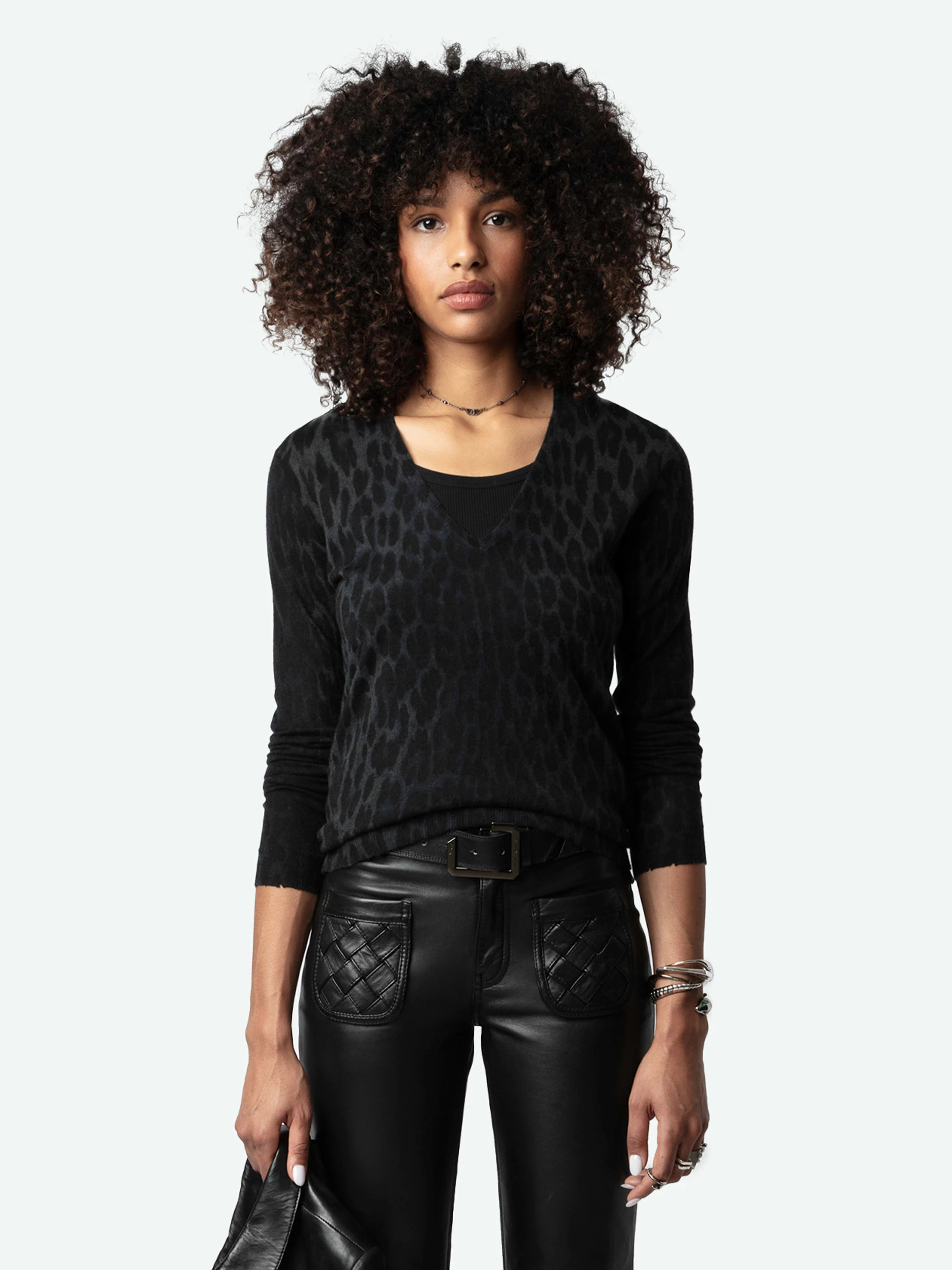 Rivy Leopard Jumper 100% Cashmere thumbnail 3