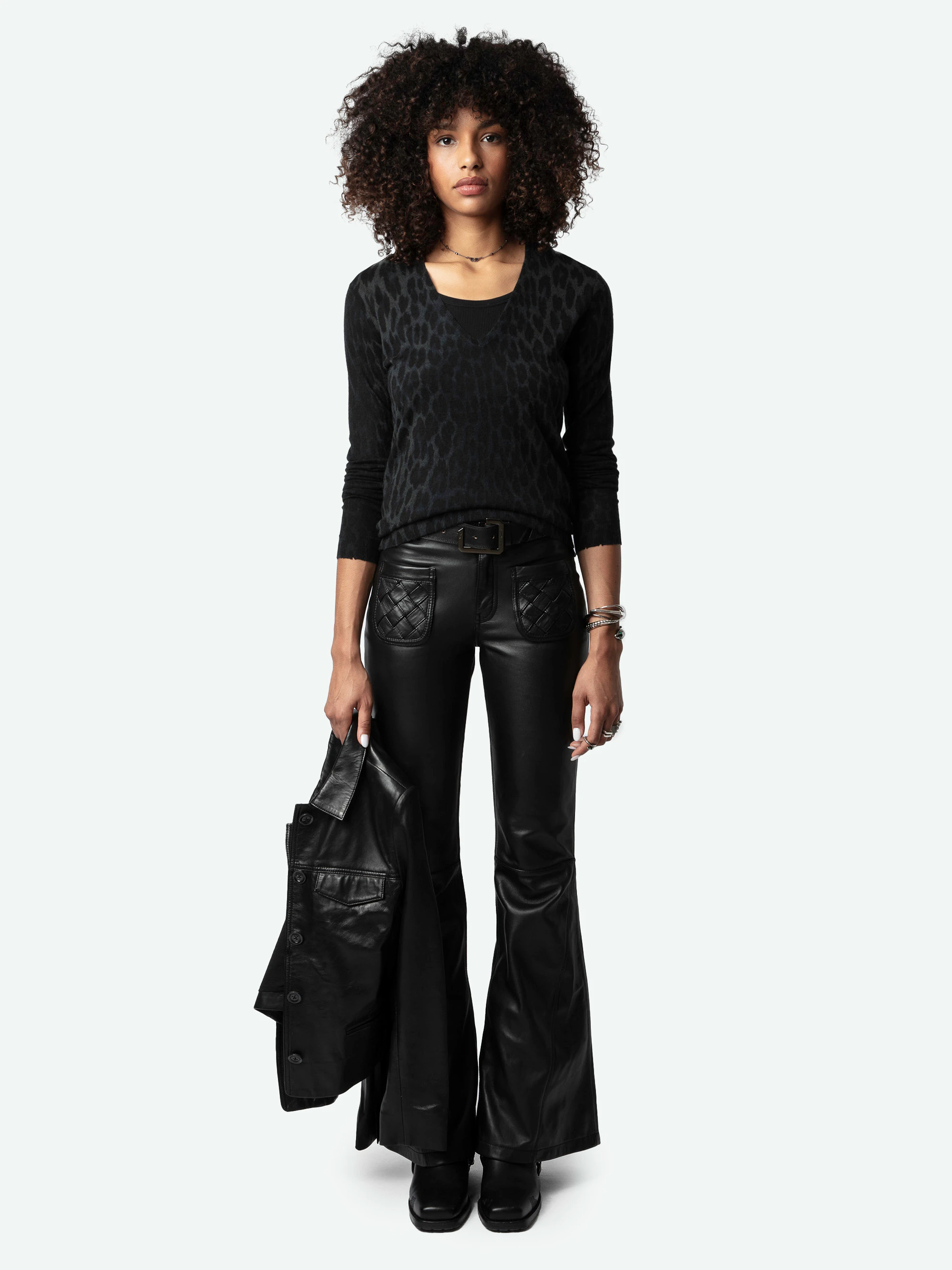 Rivy Leopard Jumper 100% Cashmere thumbnail 1