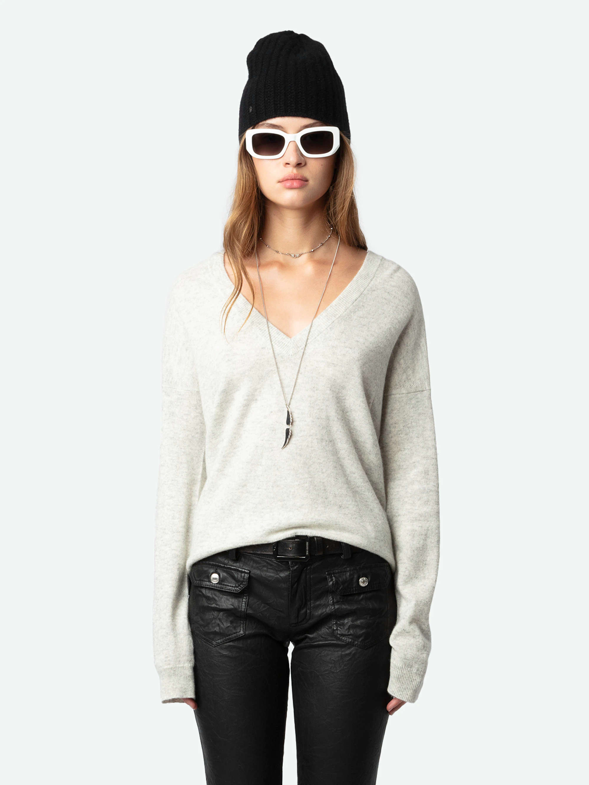 Vivi Patch Cashmere Sweater thumbnail 3