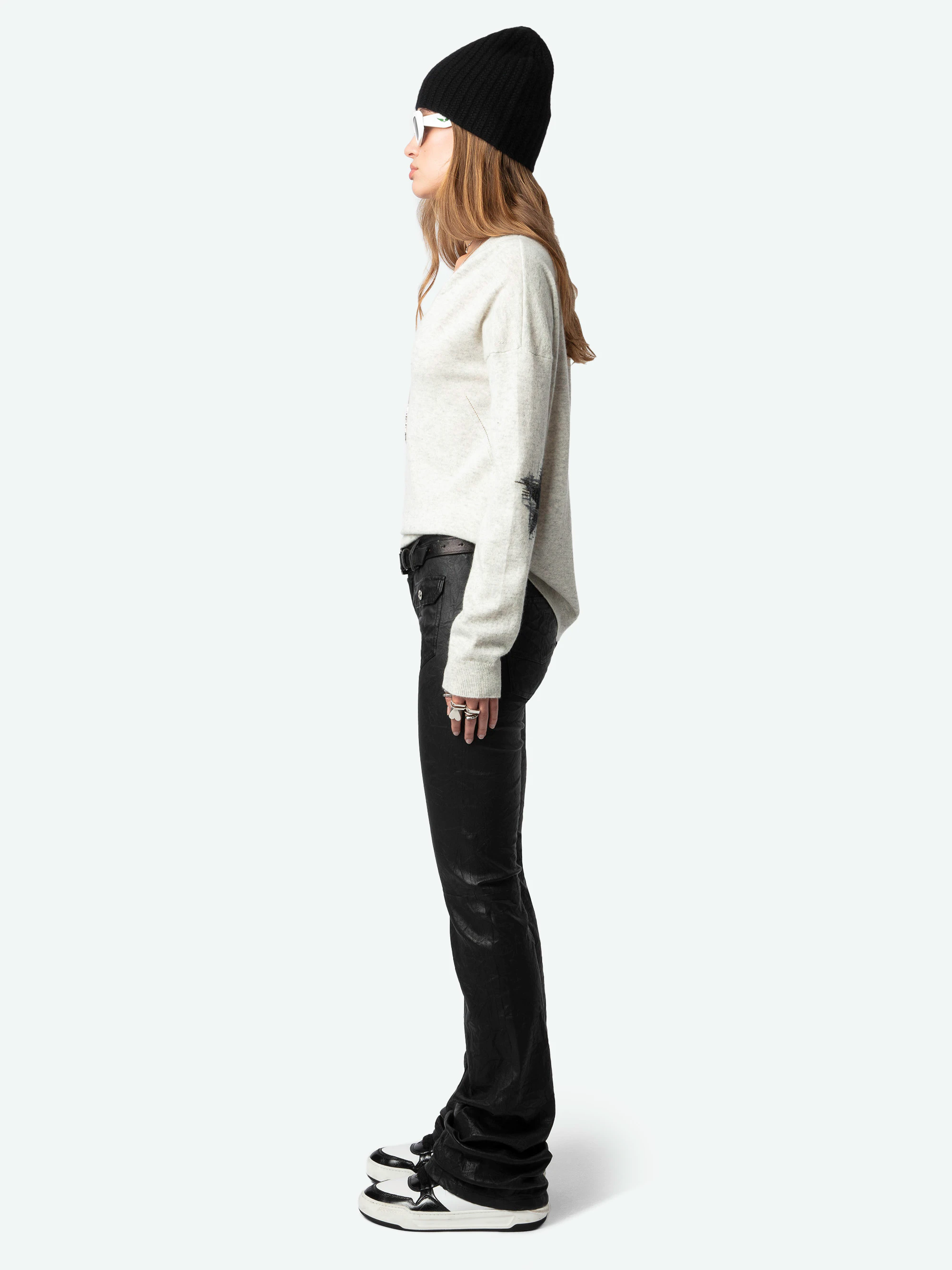 Vivi Patch Cashmere Sweater thumbnail 4