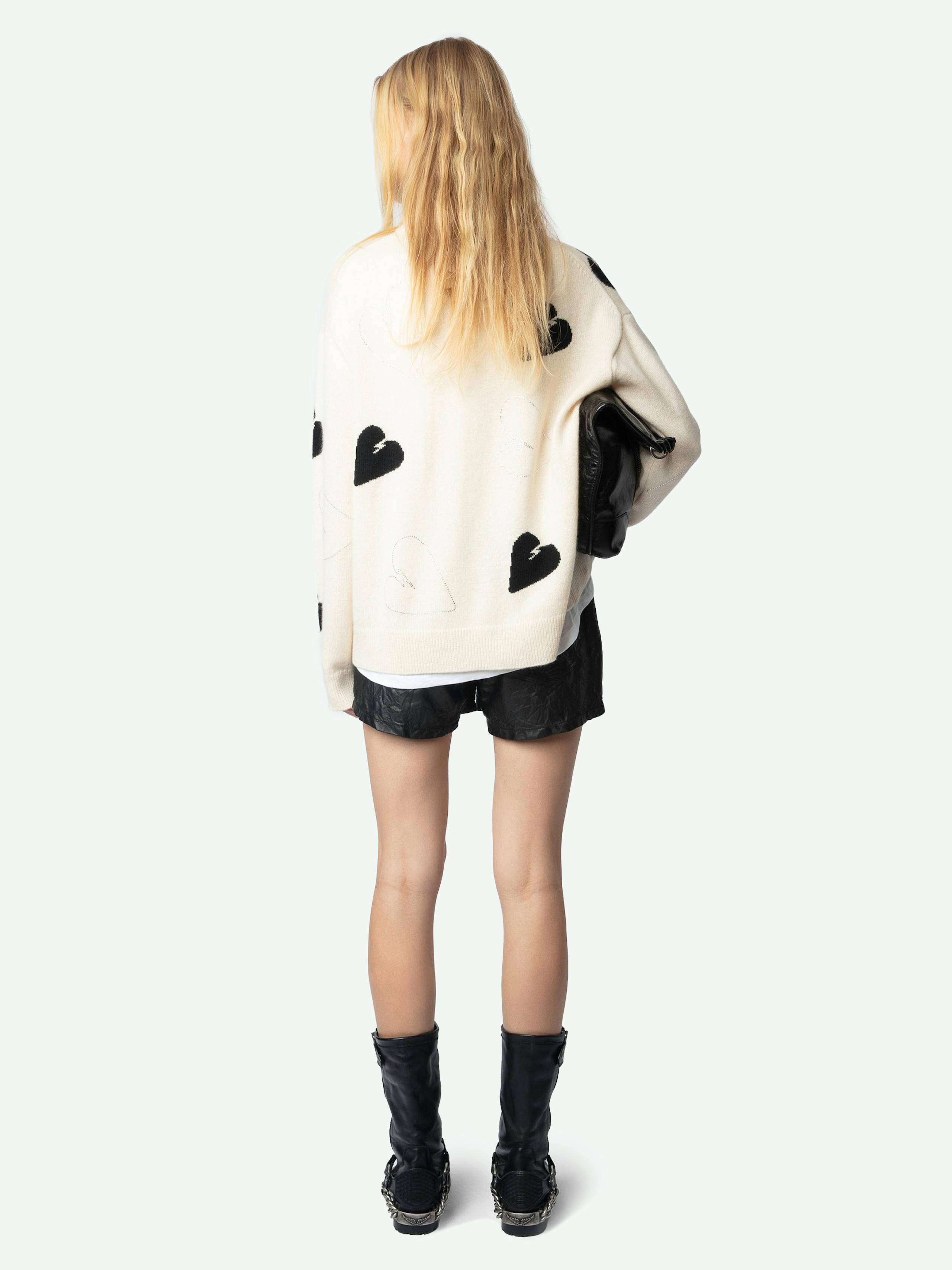 Markus Off-White Rhinestone Sweater 2