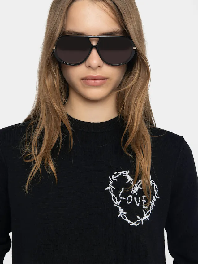 Kendy Embroidered Cashmere Sweater
