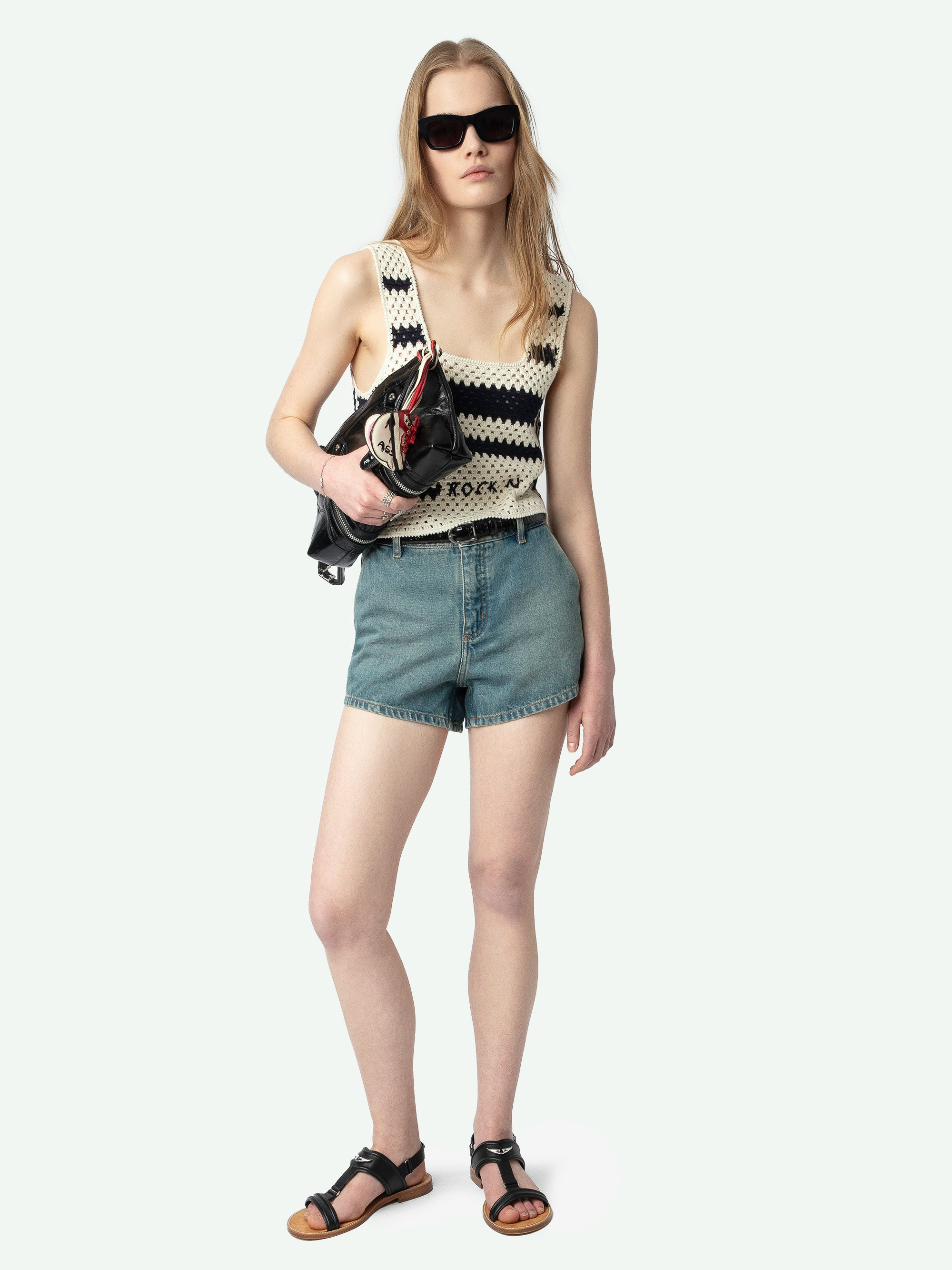 Dillie Crochet Knit Tank Top 3