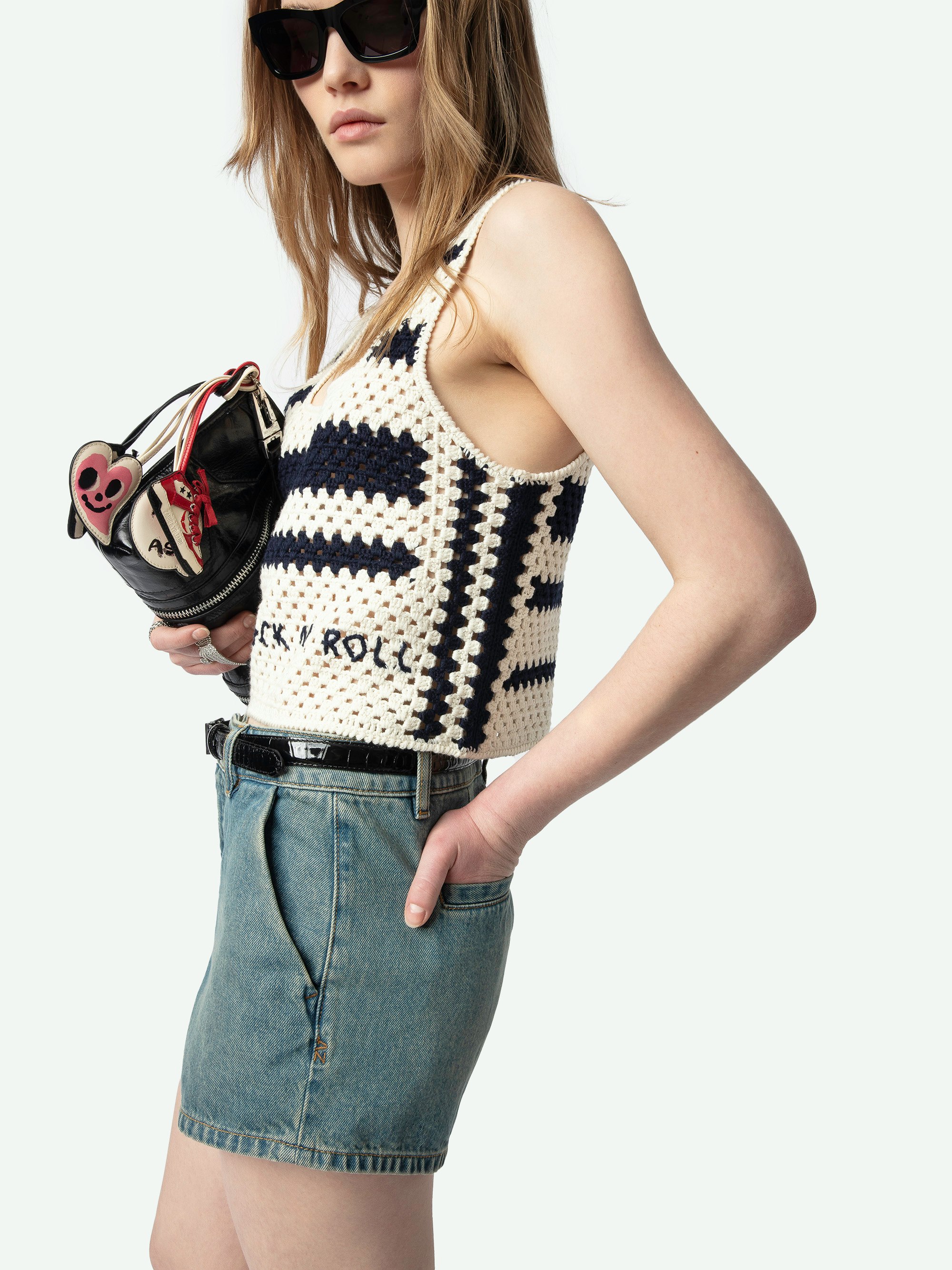 Dillie Crochet Knit Tank Top 4