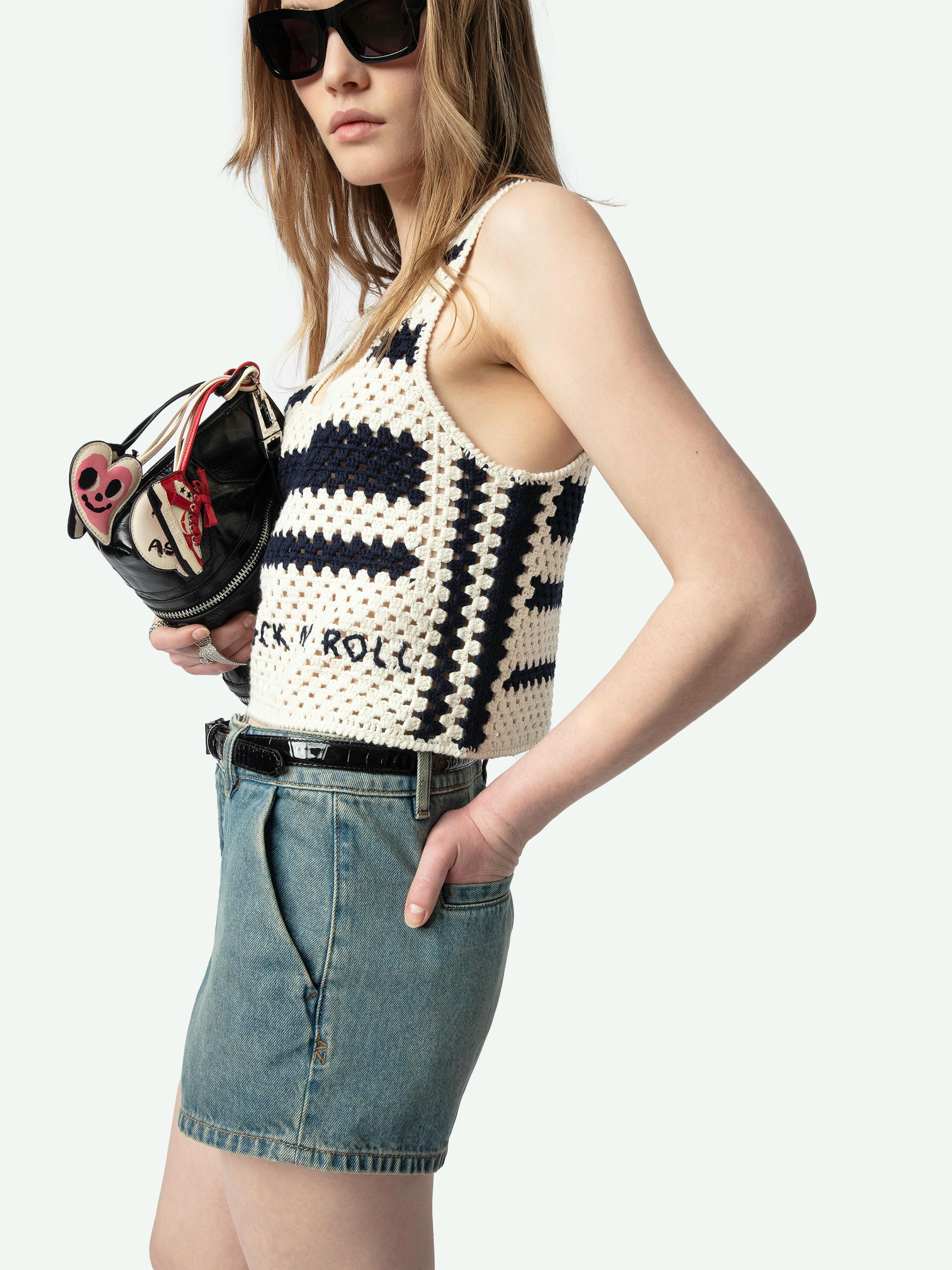 Dillie Crochet Knit Tank Top 4