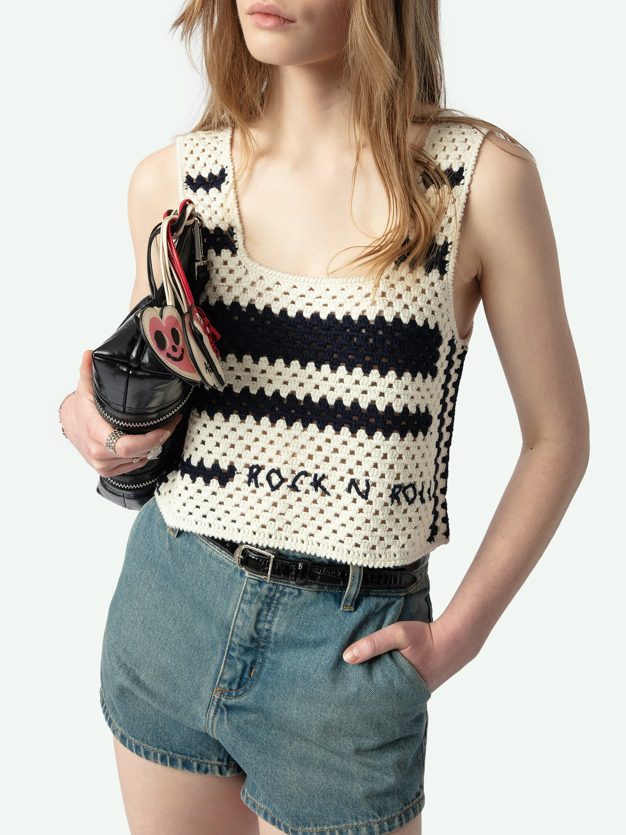 Dillie Crochet Knit Tank Top 5