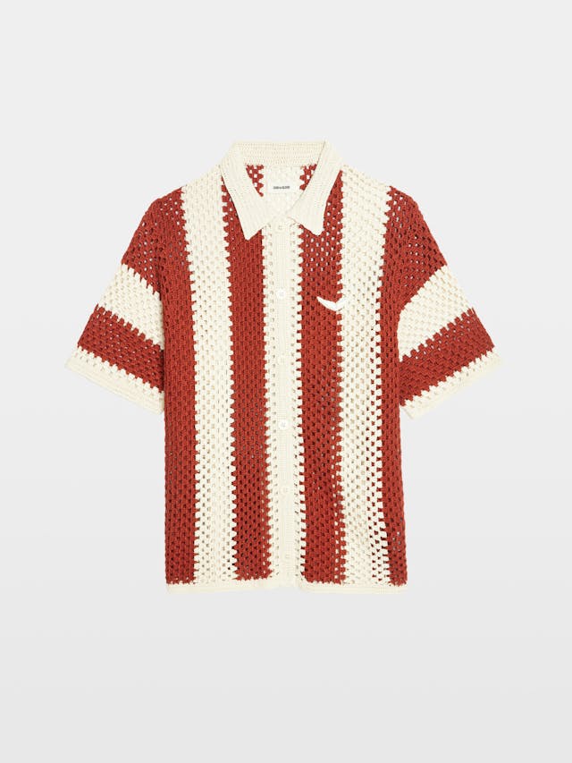 Ciara Striped Crochet Top