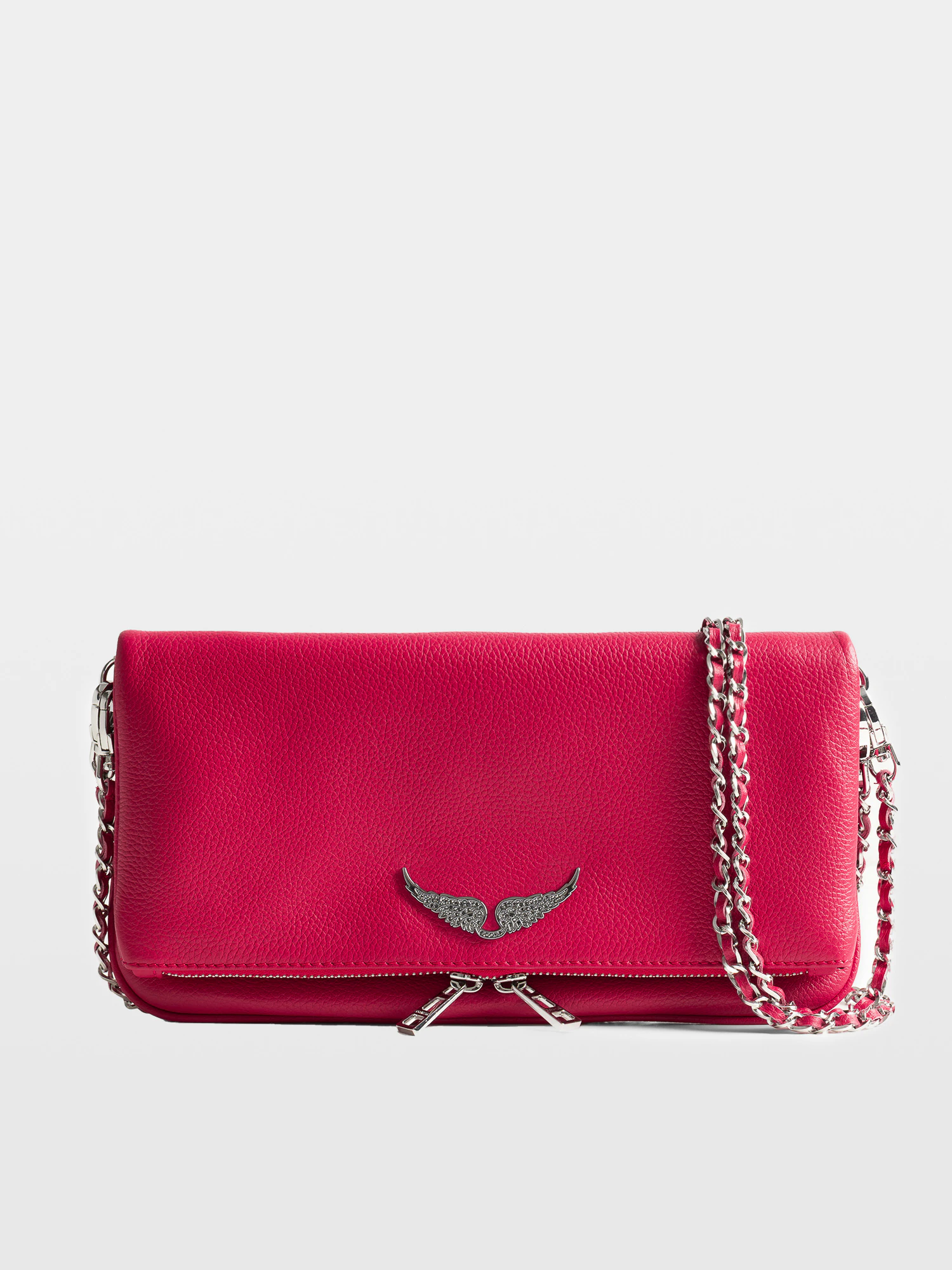 Rock Clutch Dark Pink Leather | Zadig&Voltaire