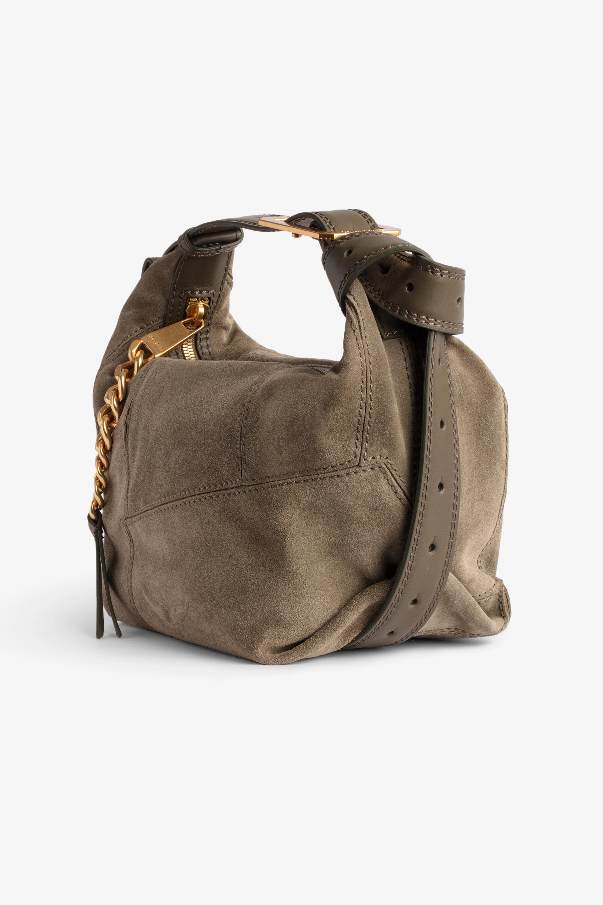 Le Cecilia Suede Patchwork Bag thumbnail 4