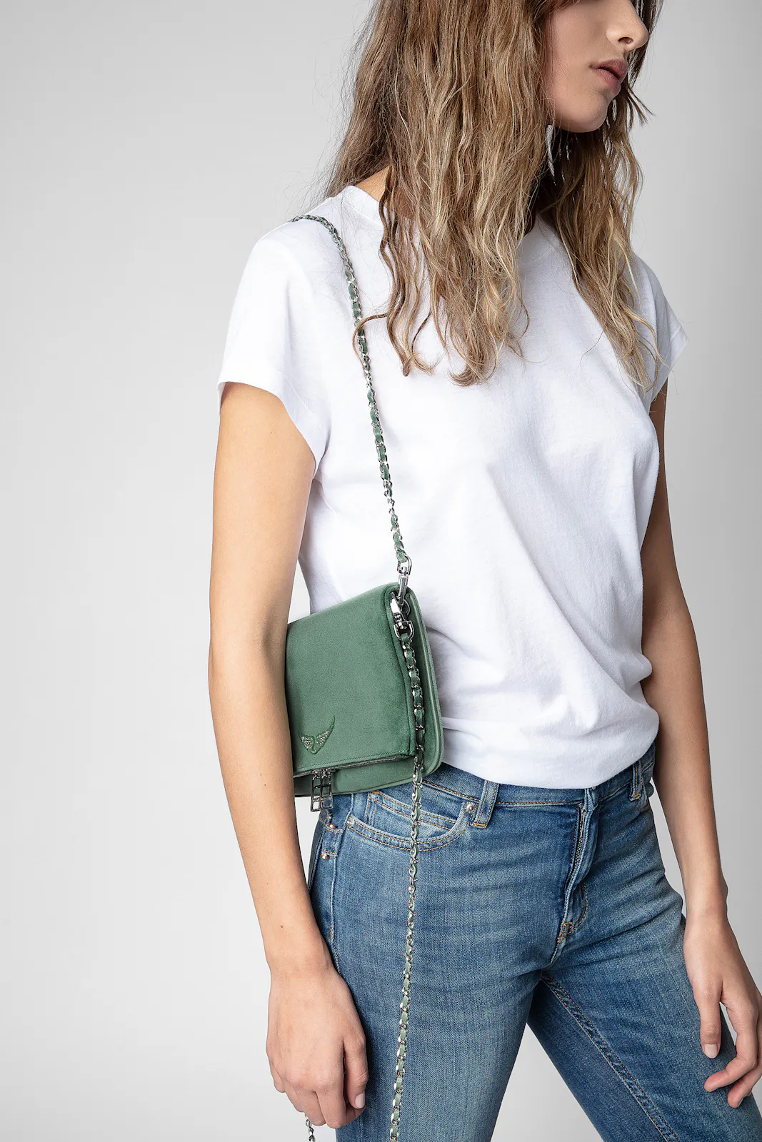 Bolso de Mano Rock de Ante