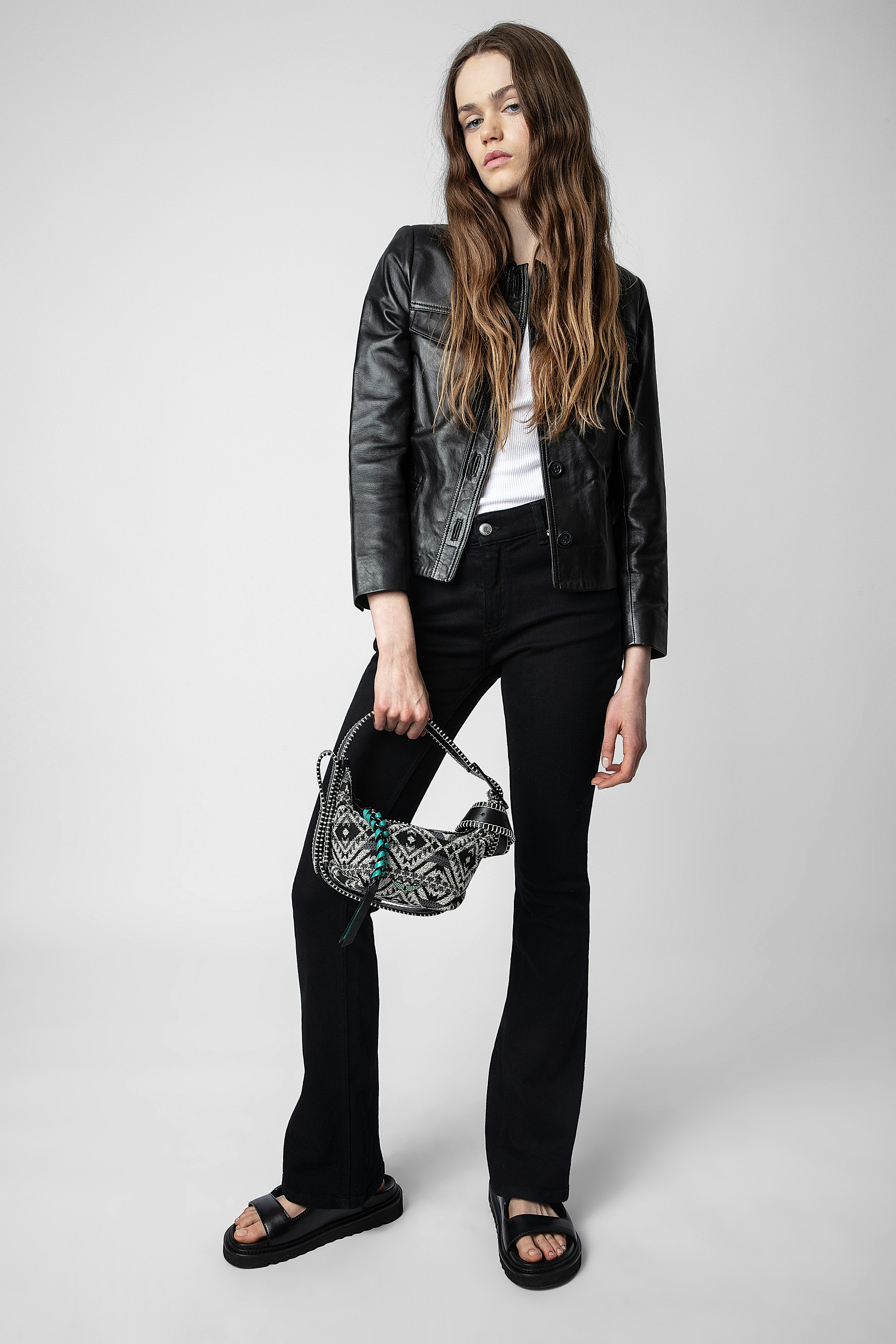 Le Cecilia XS Folk Jacquard Bag