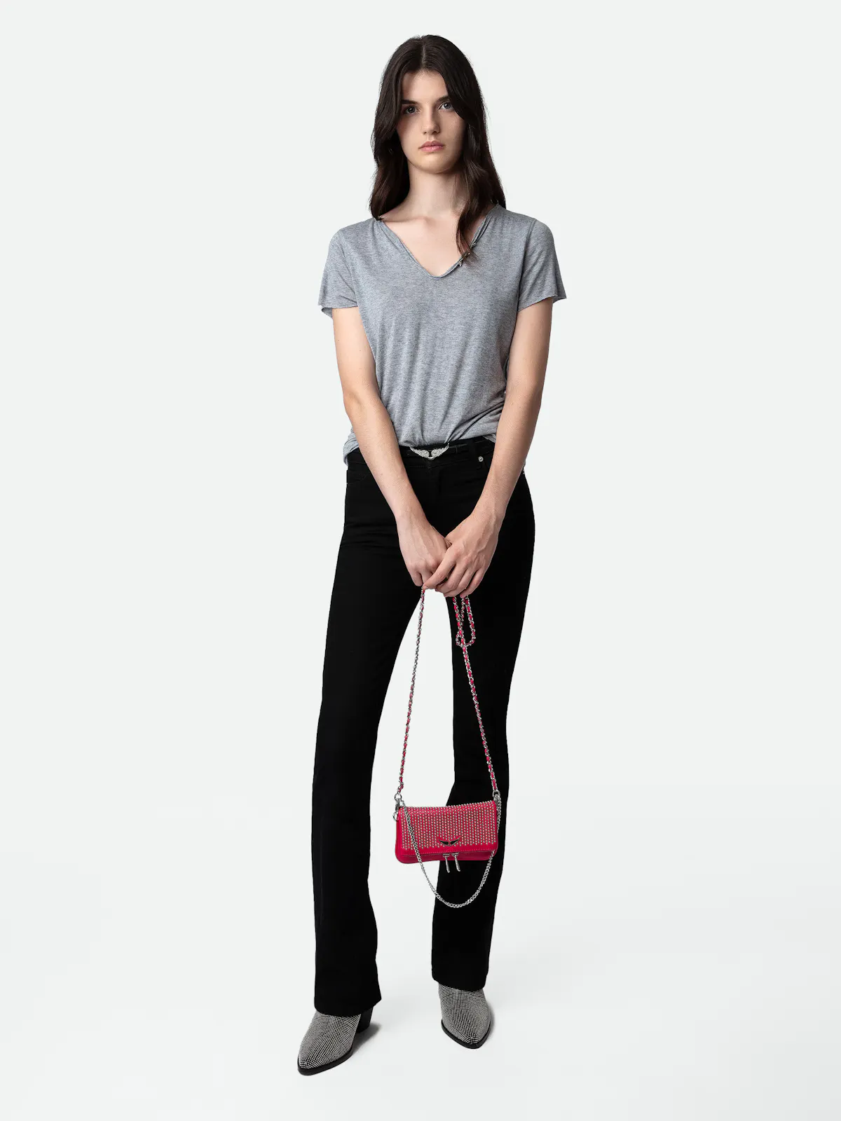 Rock Nano Dotted Swiss Clutch