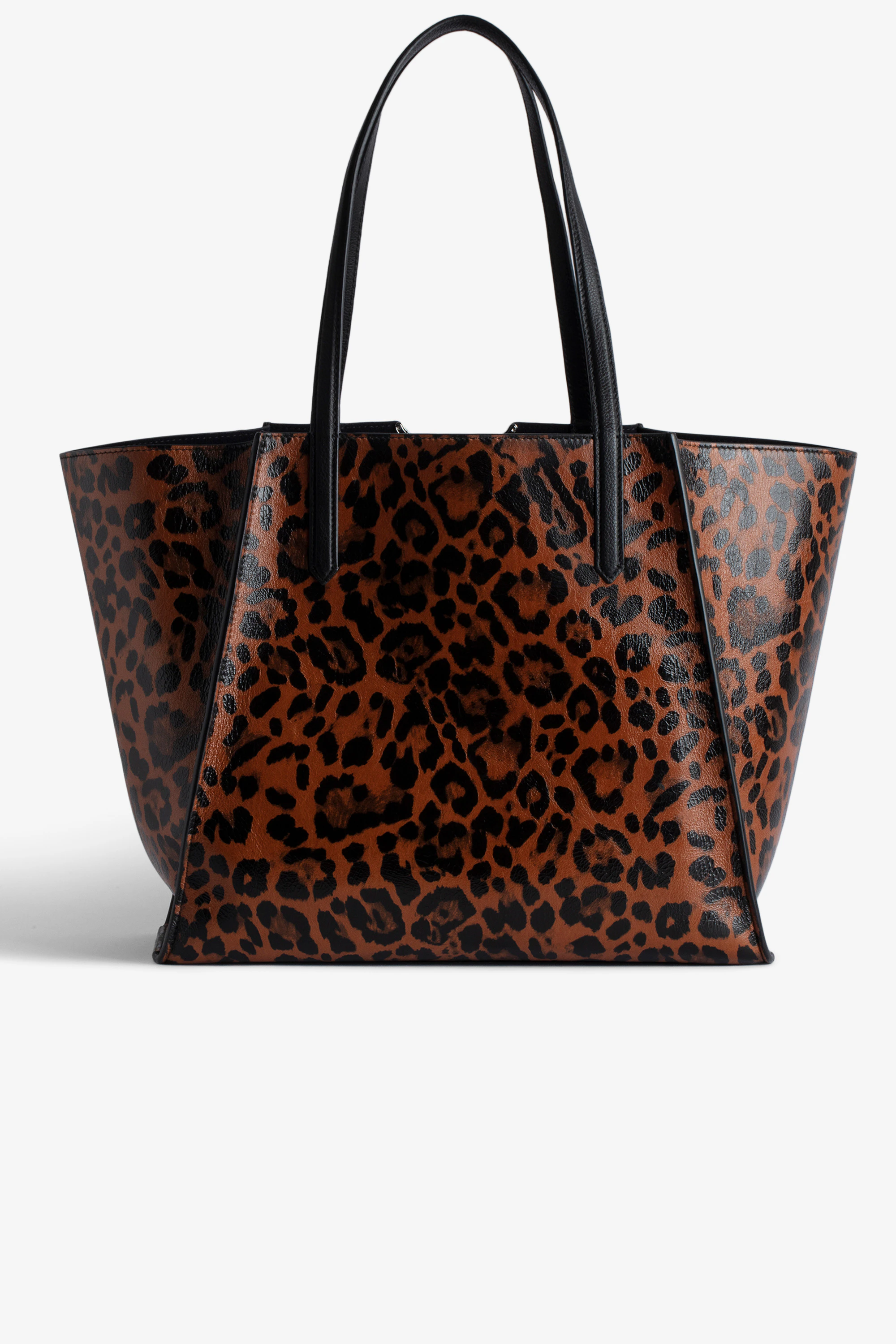 Le Borderline Leopard Bag tote orange women | Zadig&Voltaire