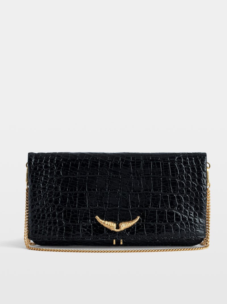 Rock Embossed Clutch