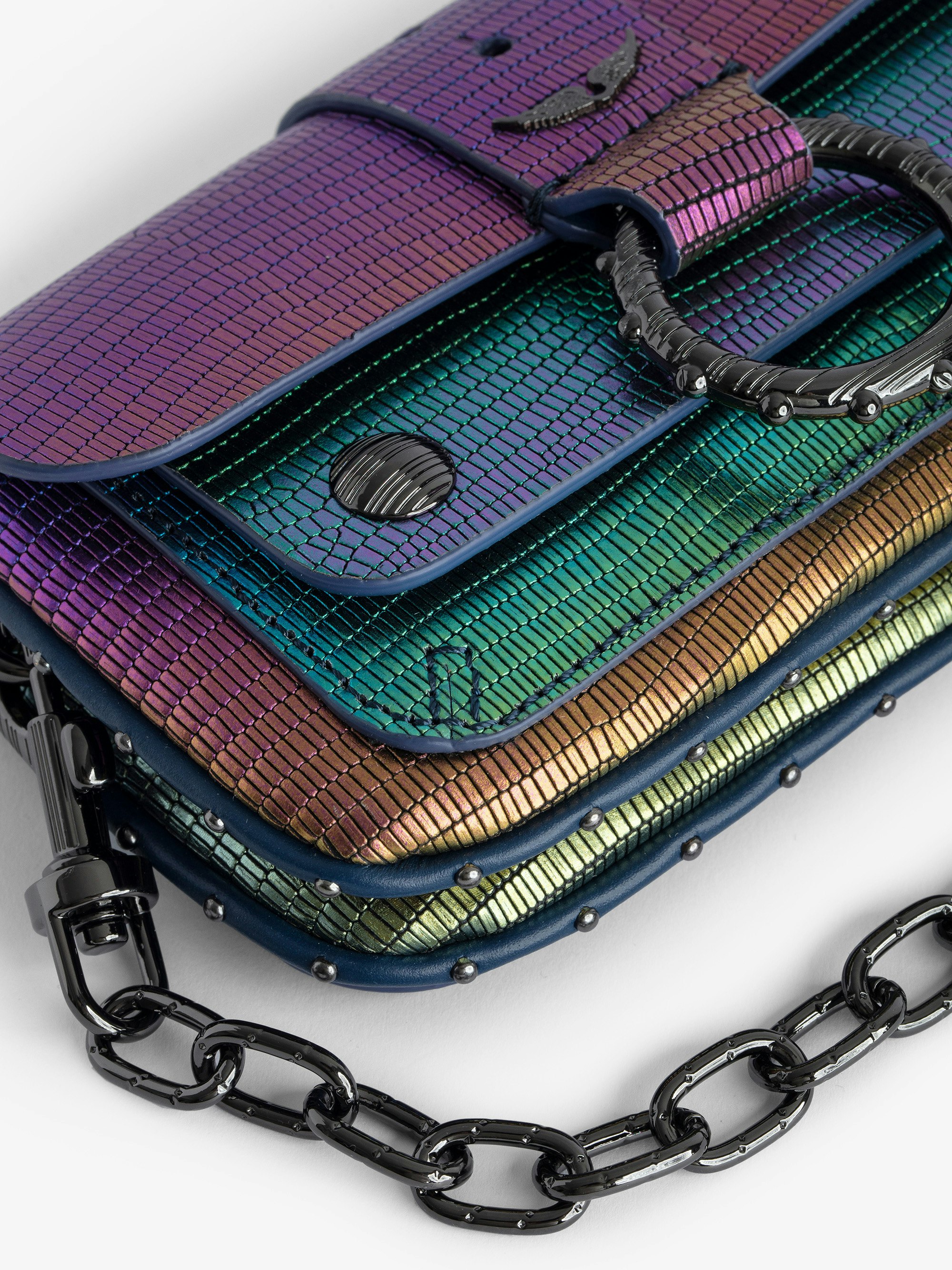 Kate Wallet Embossed Metallic Bag