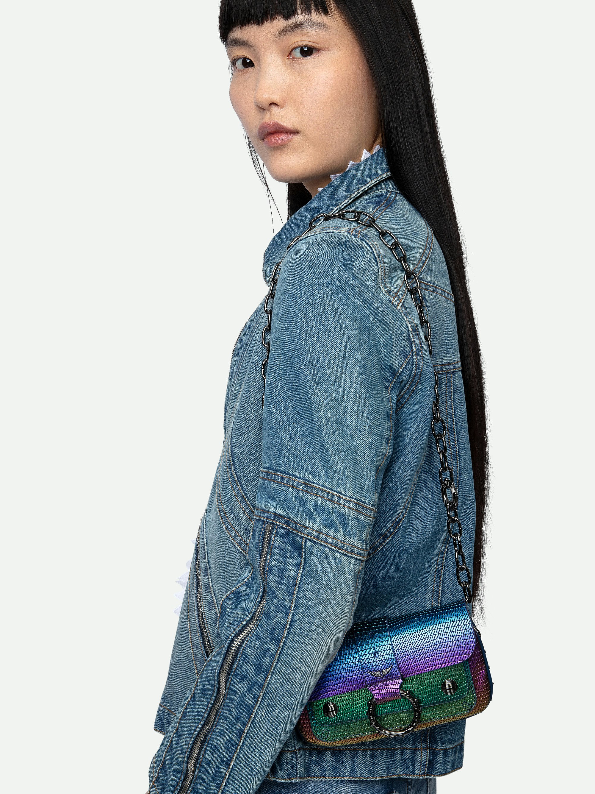 Kate Wallet Embossed Metallic Bag