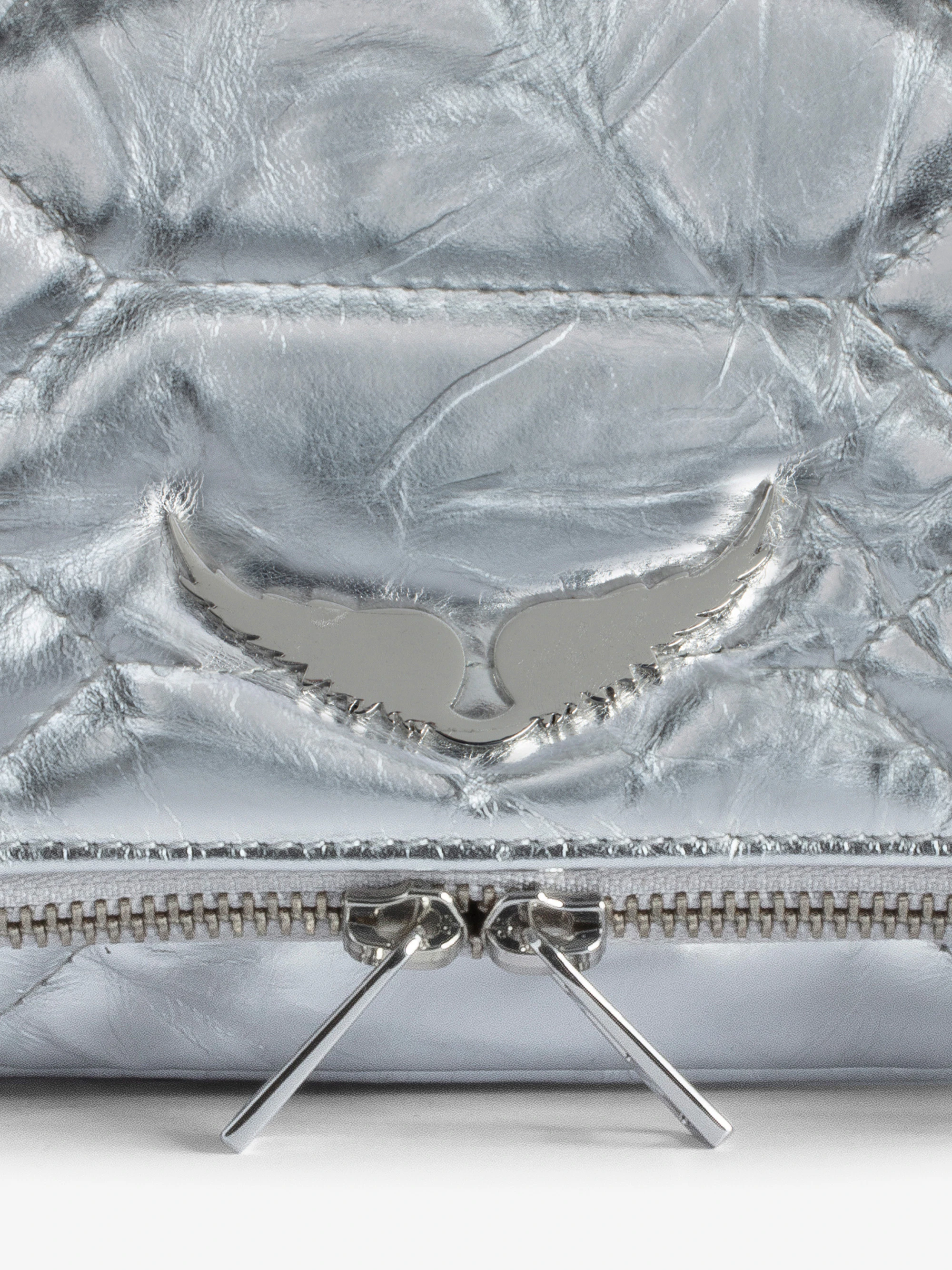 Rock Quilted Metallic Clutch thumbnail 3