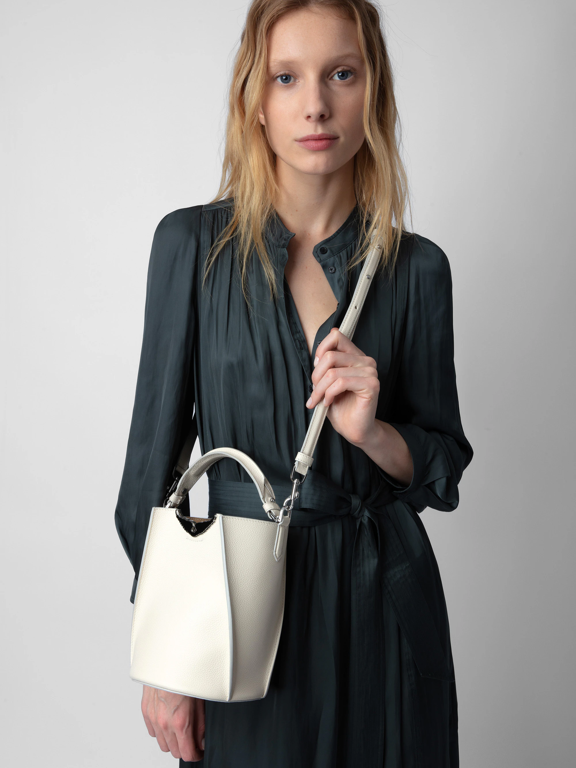 White Borderline Bucket Bag | Zadig&Voltaire