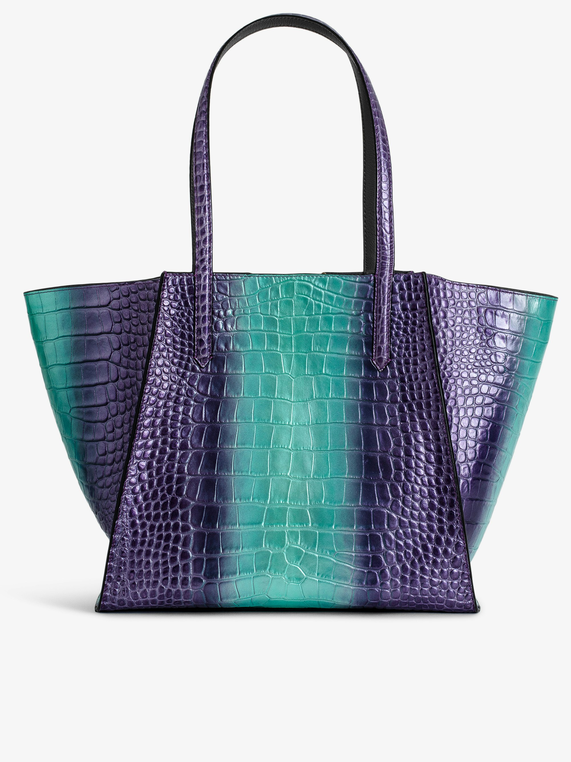 Le Borderline Embossed Metallic Bag