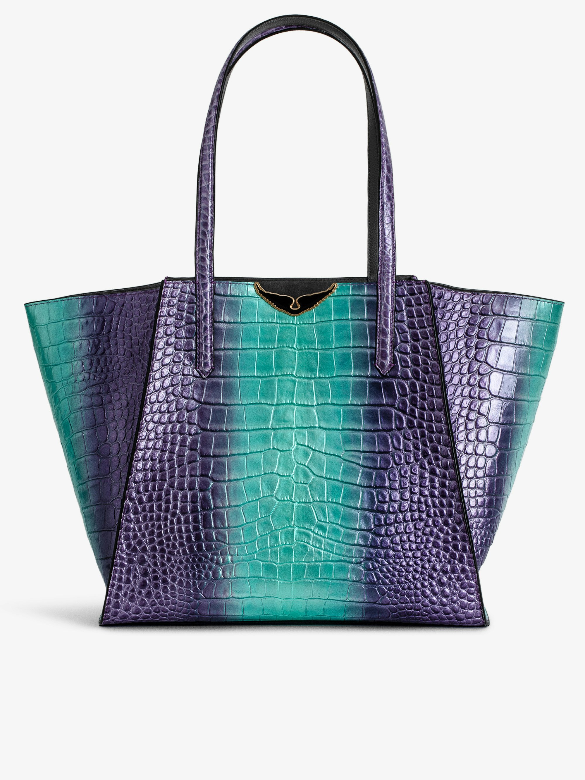 Le Borderline Embossed Metallic Bag