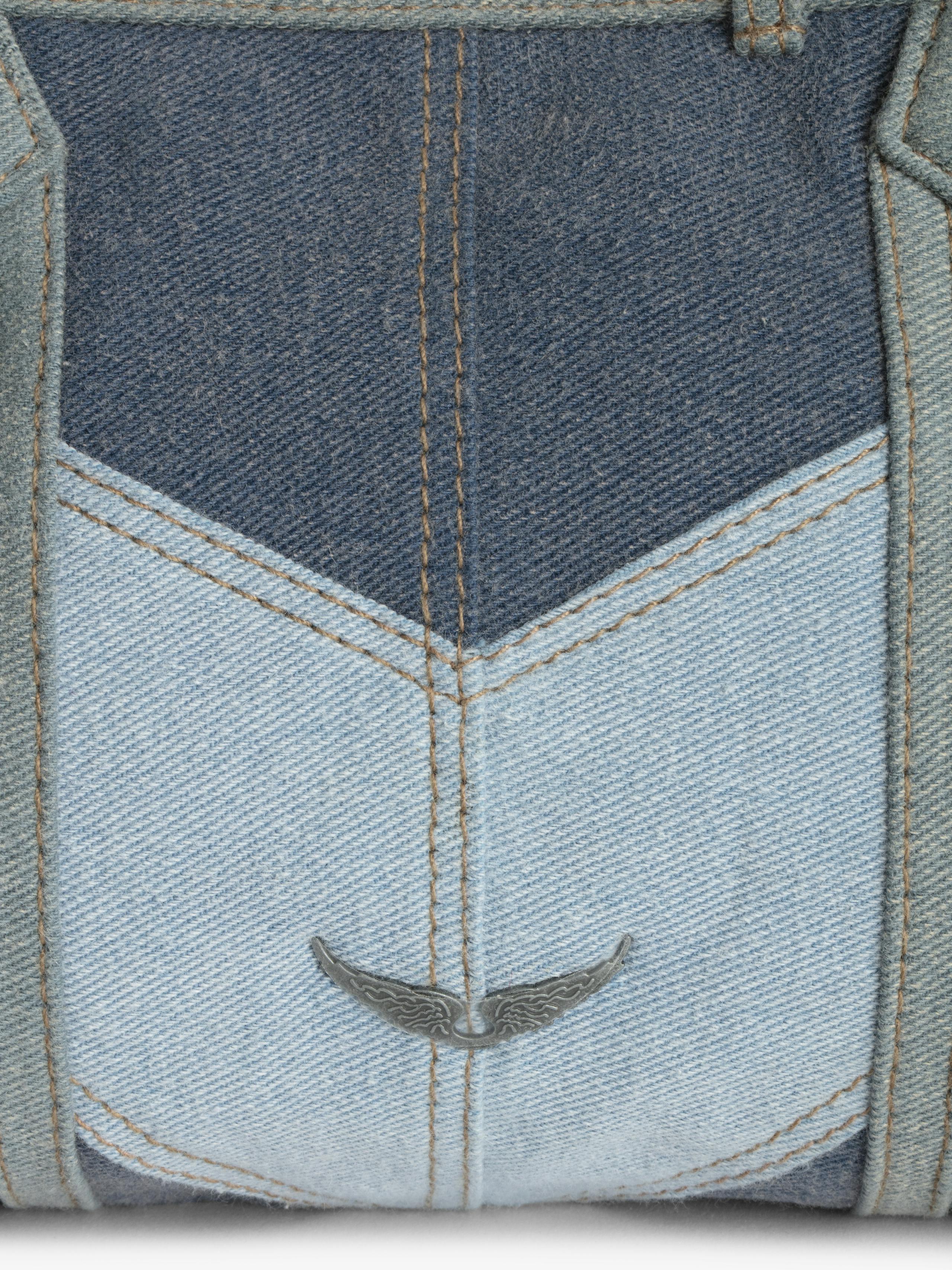 Sunny Moody Blue Denim Shoulder Bag 6