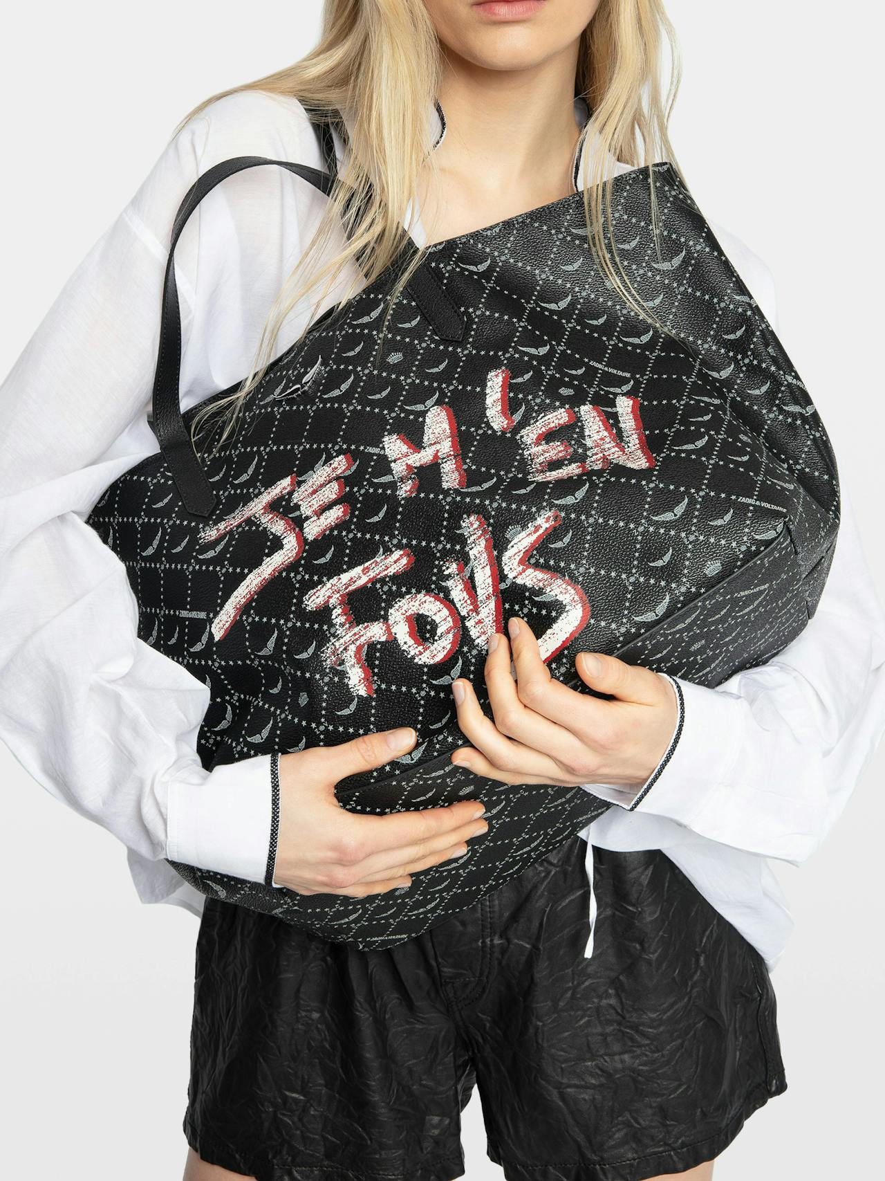 Z Monogram XL Shopper Graffiti Tote Bag 6