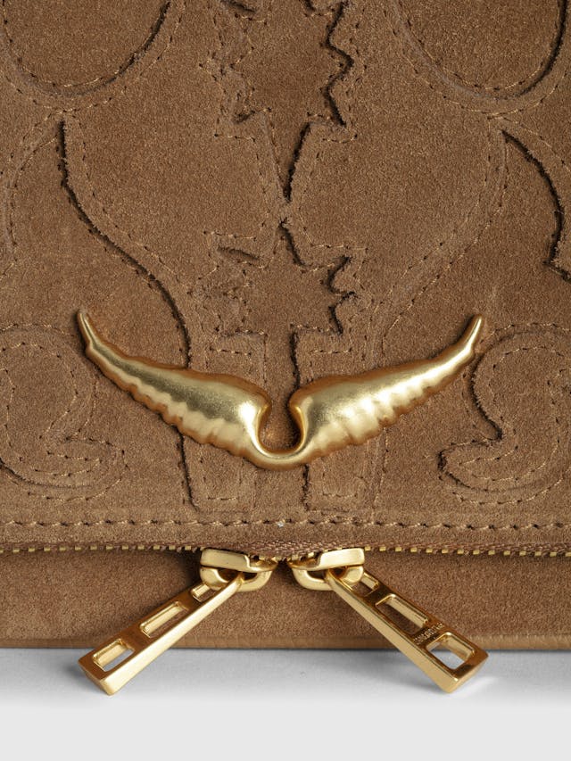 Rock Suede Clutch
