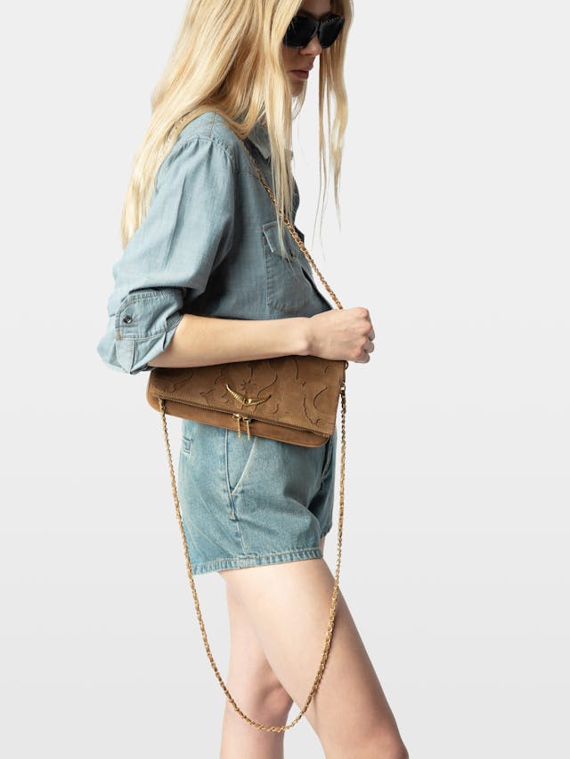 Rock Suede Clutch