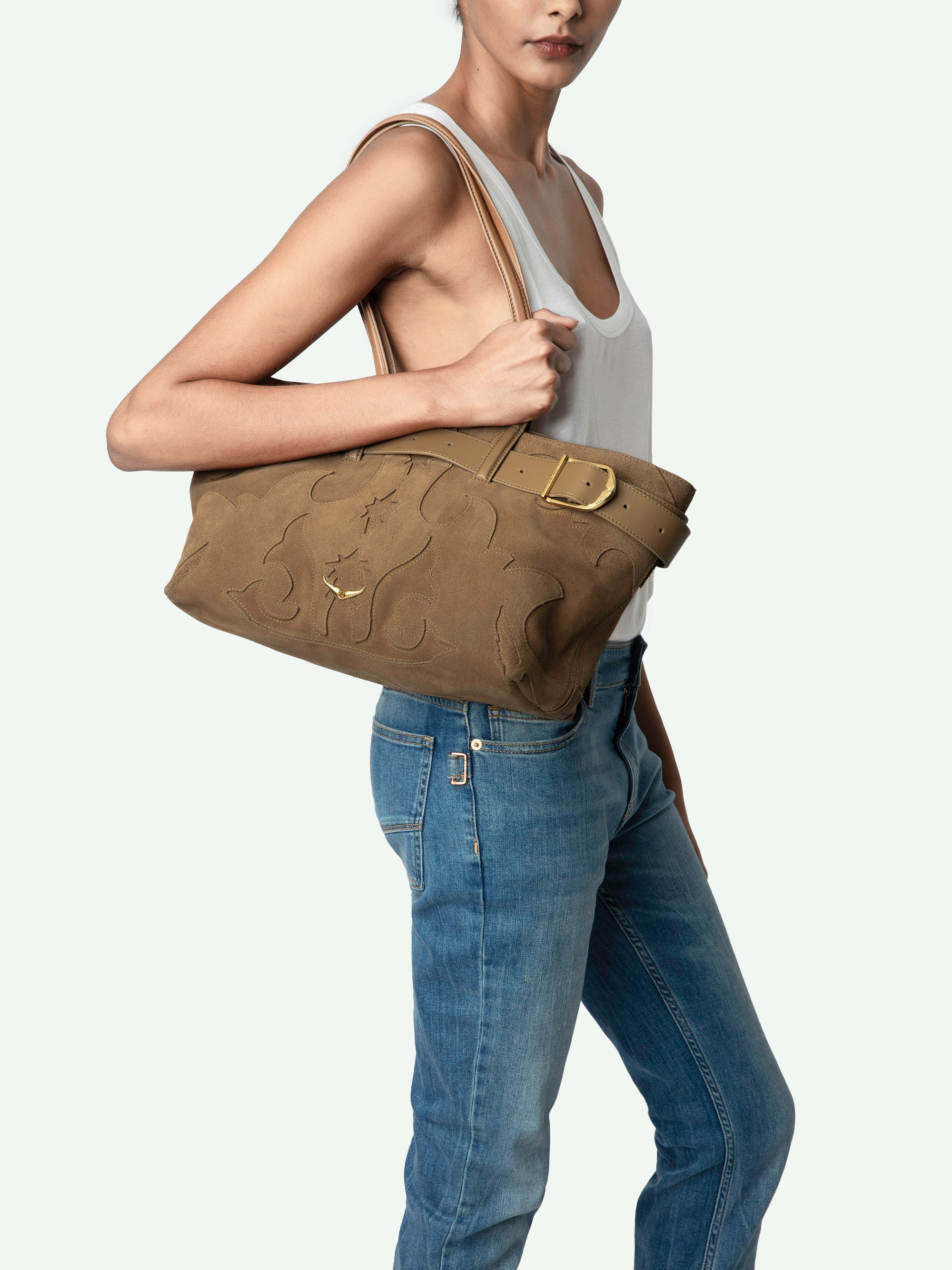 Jane Shopper Suede Bag