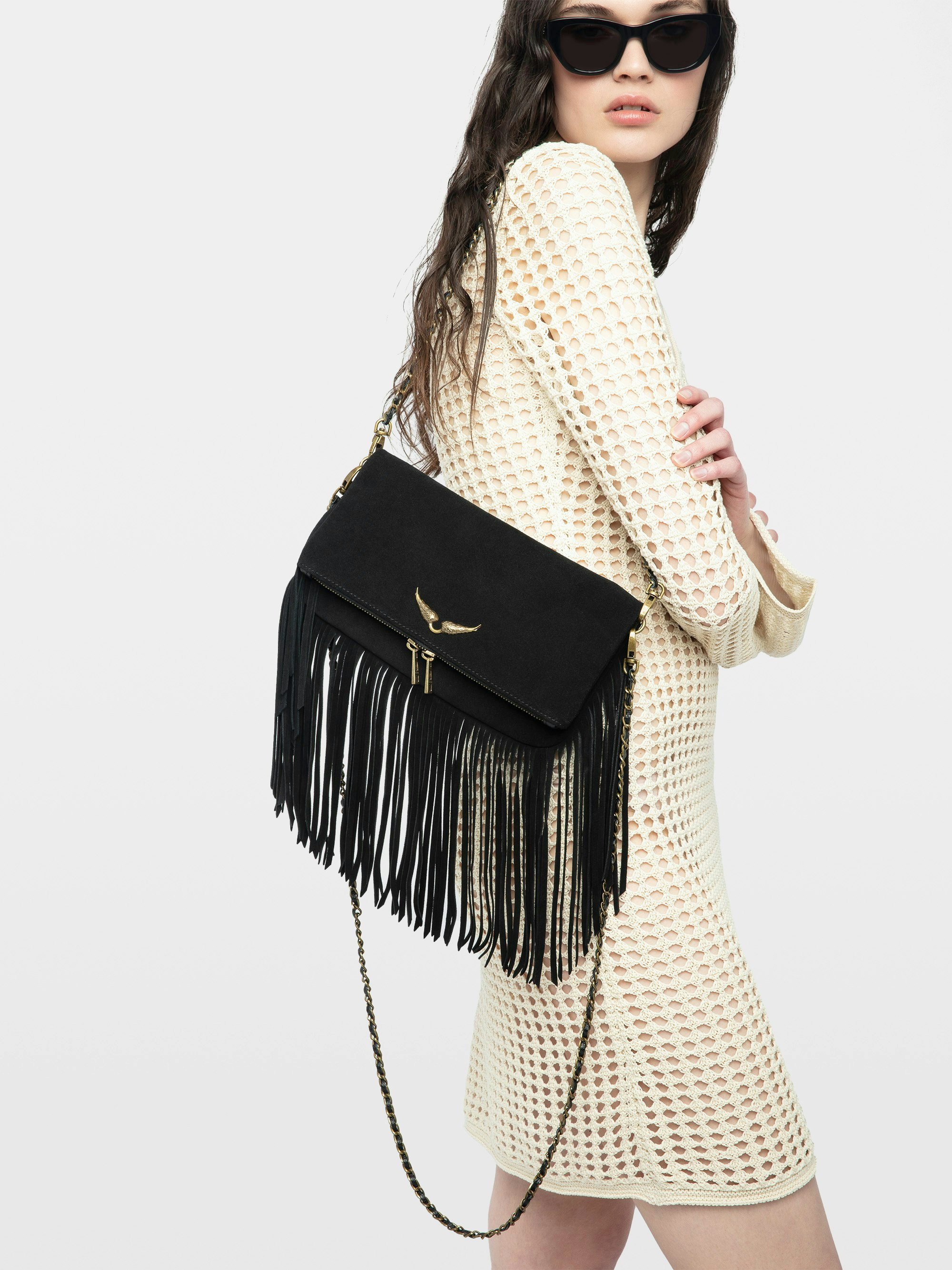 Pochette Rock Suede Fringes