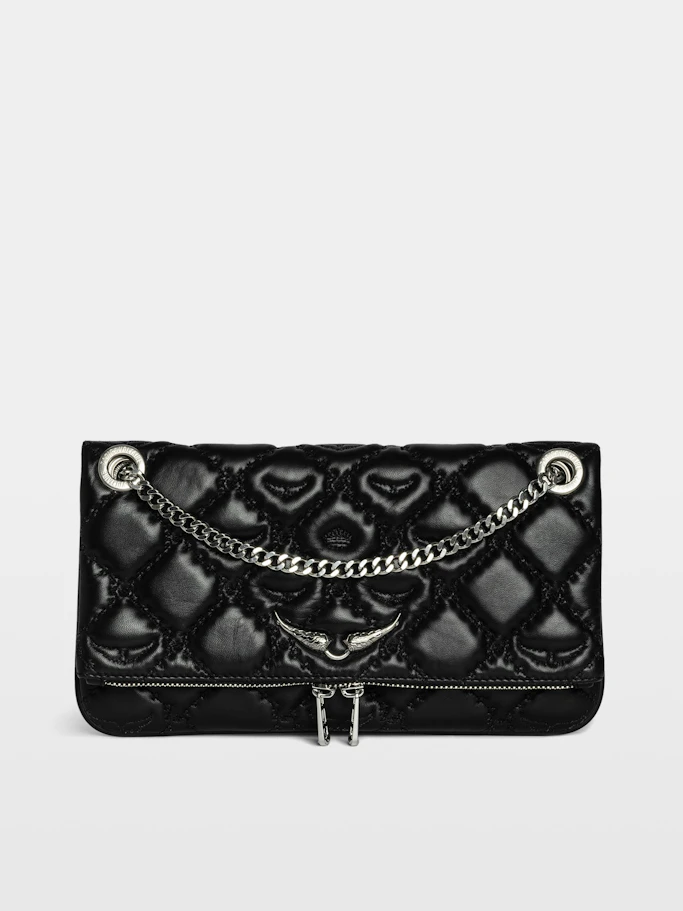 Zadig & Voltaire Rock II Quilted Monogram Clutch