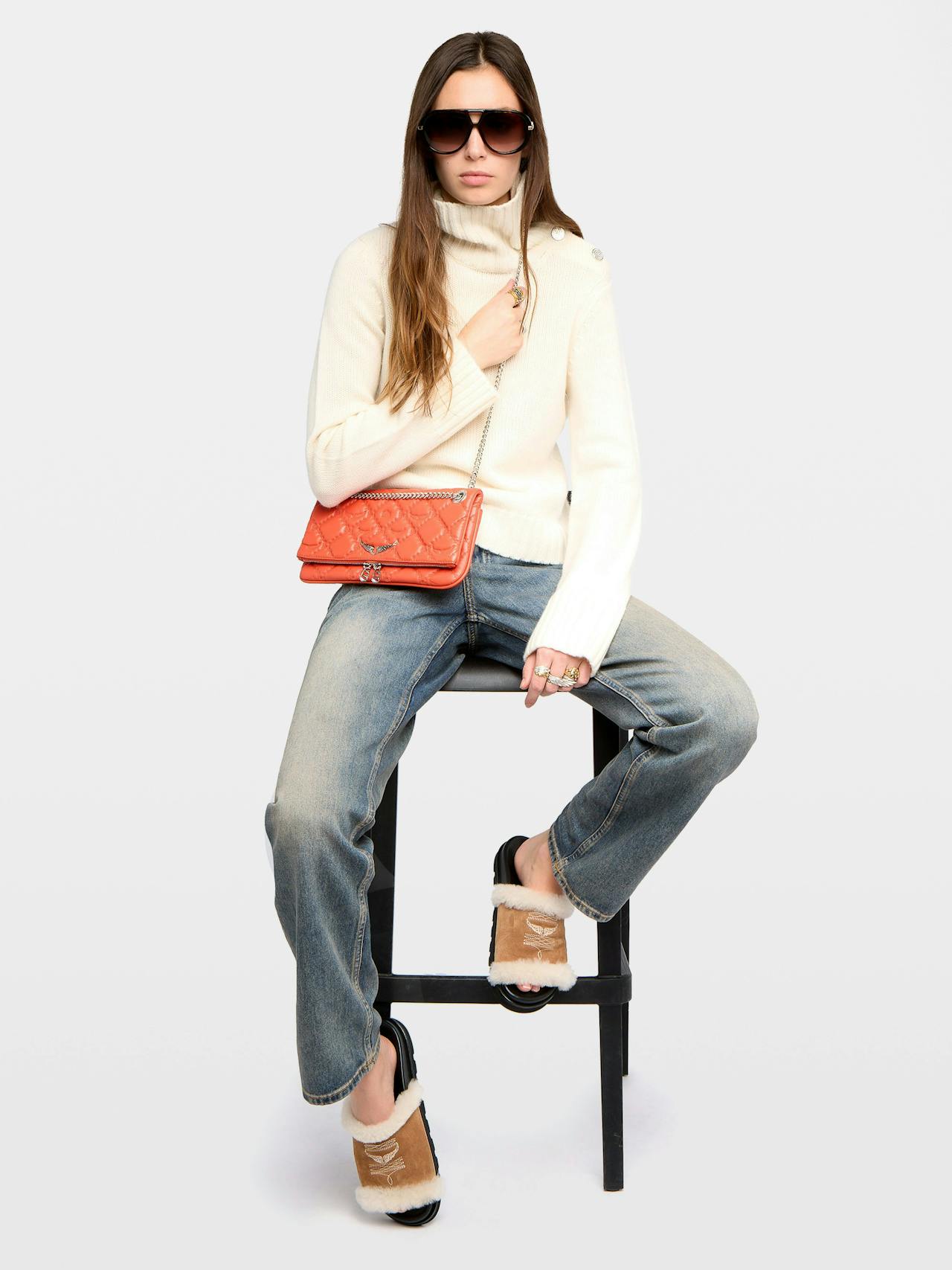 Rock II Quilted Monogram Clutch