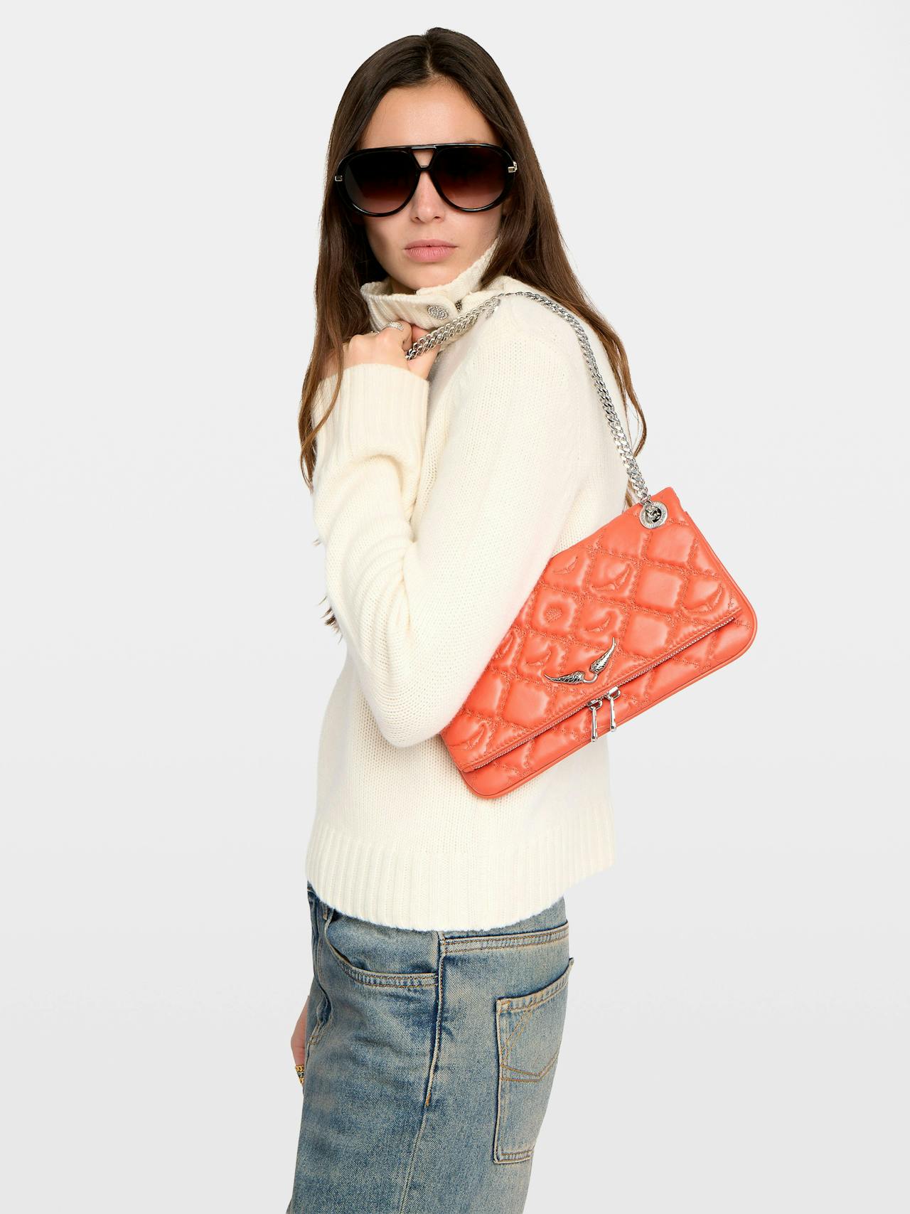 Rock II Quilted Monogram Clutch