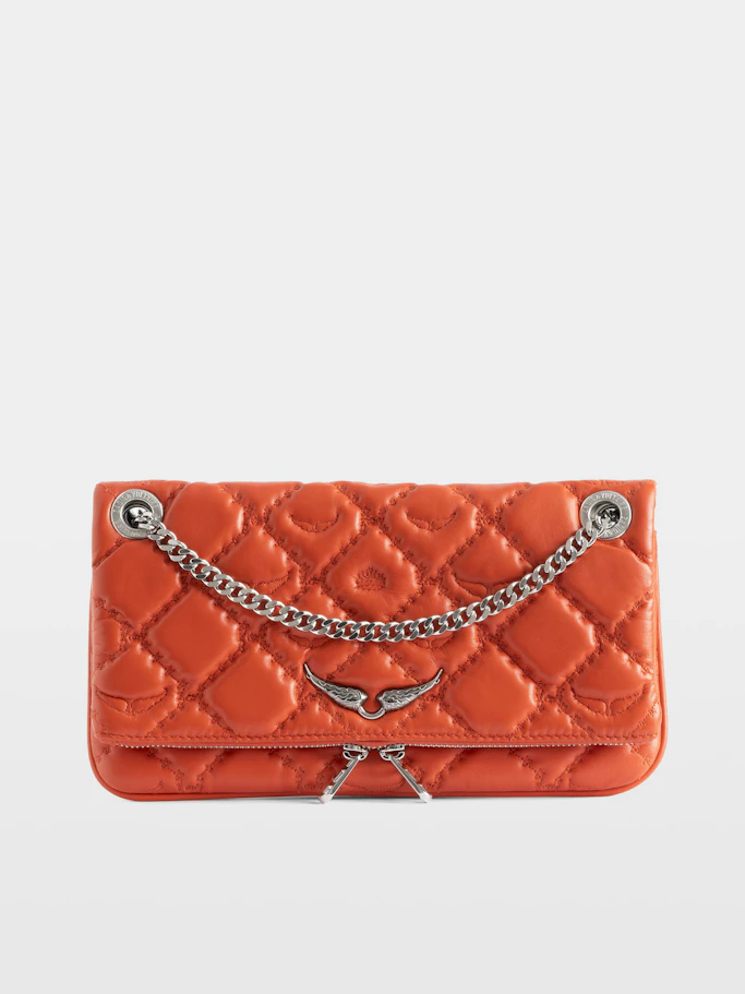 Zadig & Voltaire Rock II Quilted Monogram Clutch