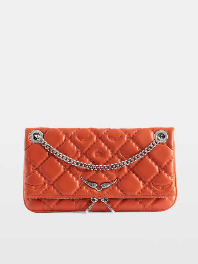 Rock II Quilted Monogram Clutch