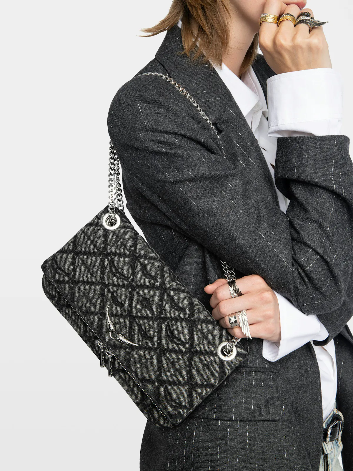 Rock II Monogram Clutch