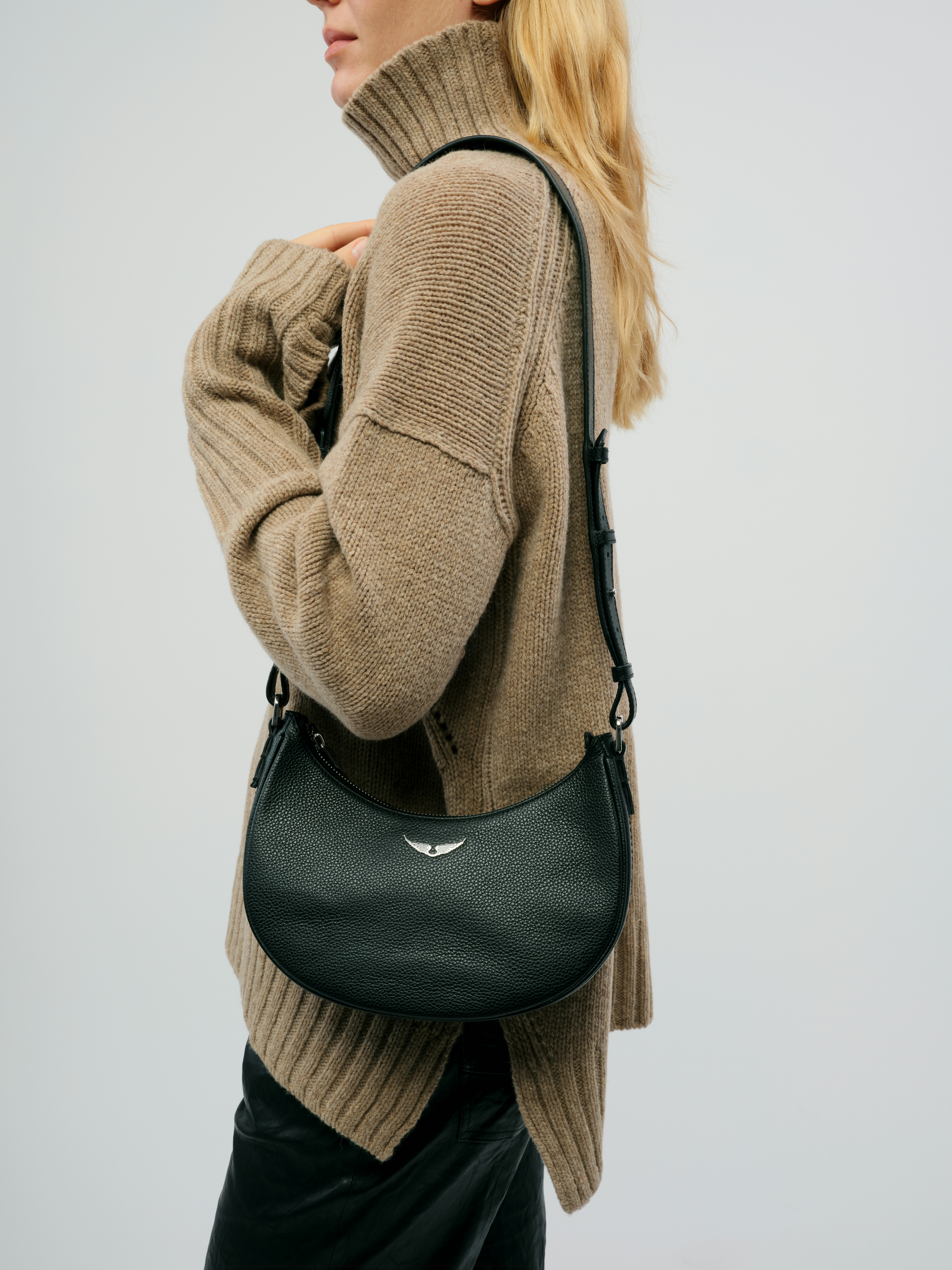 Moonvibe Grained Leather Bag