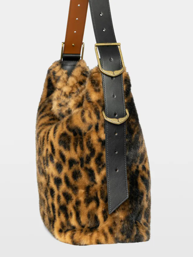 Jane Hobo XL Leopard Bag