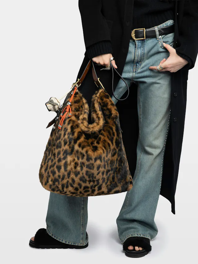 Jane Hobo XL Leopard Bag