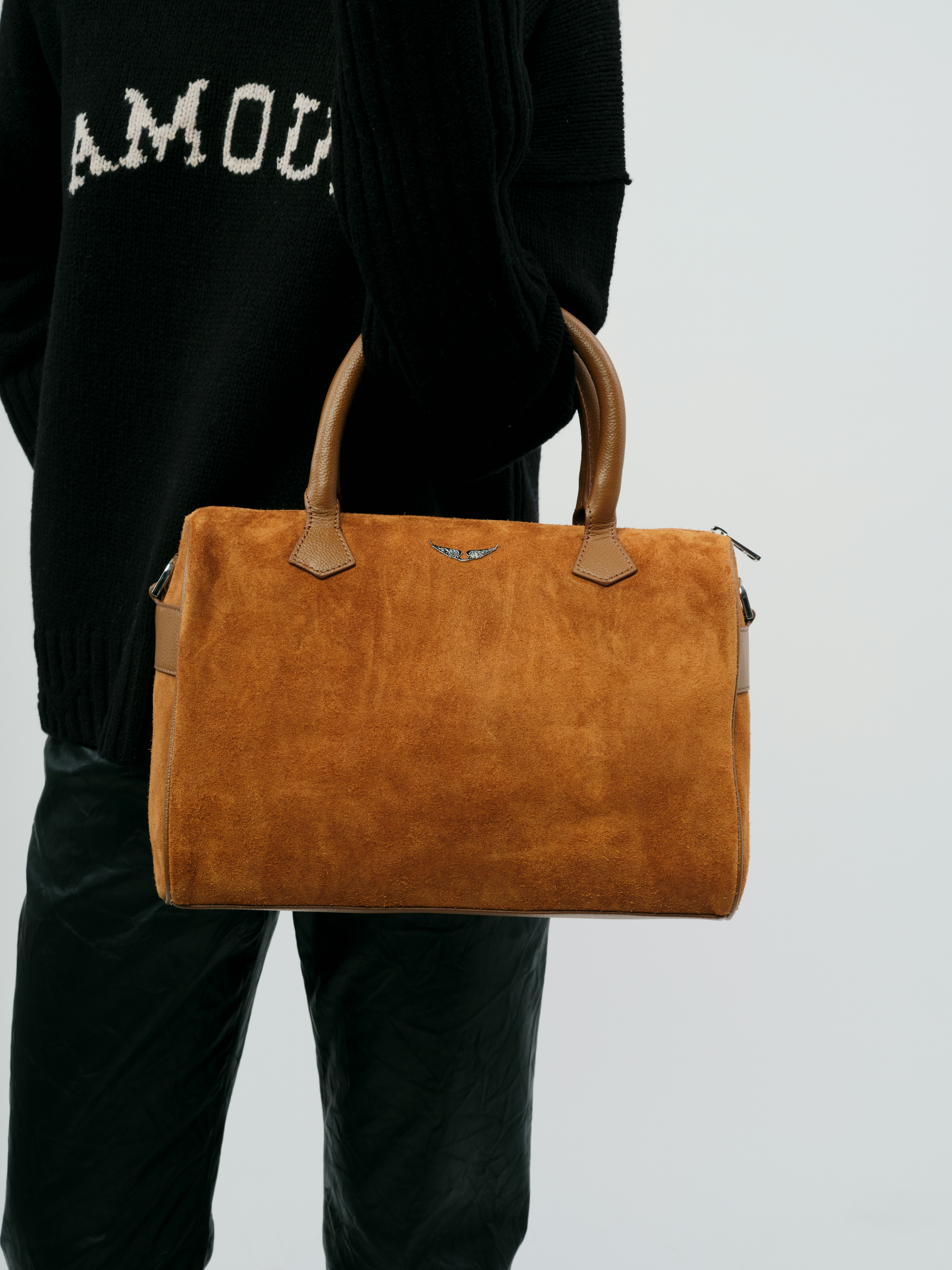 Sunny Medium Wings Suede Bag 4