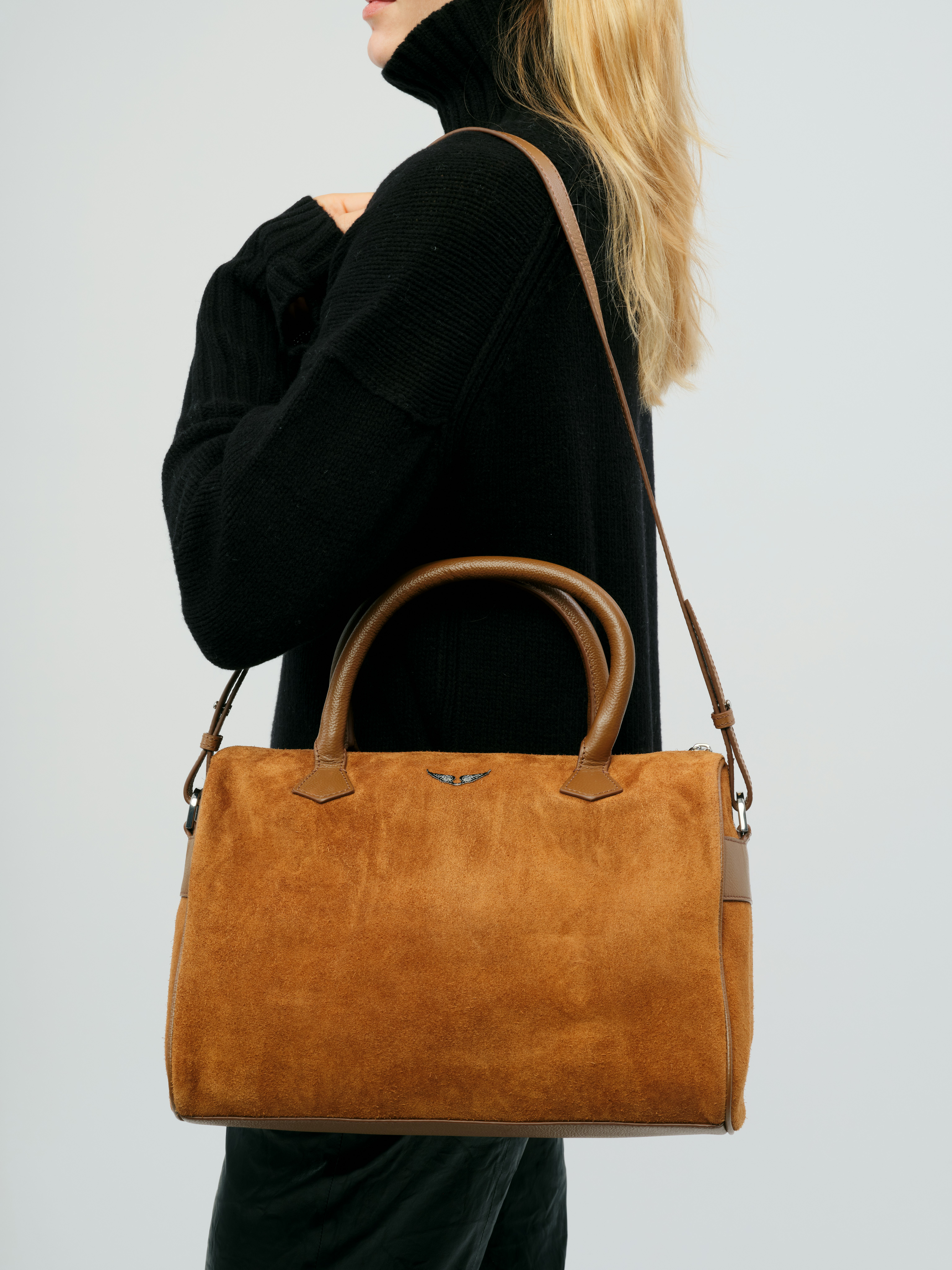 Sunny Medium Wings Suede Bag 5