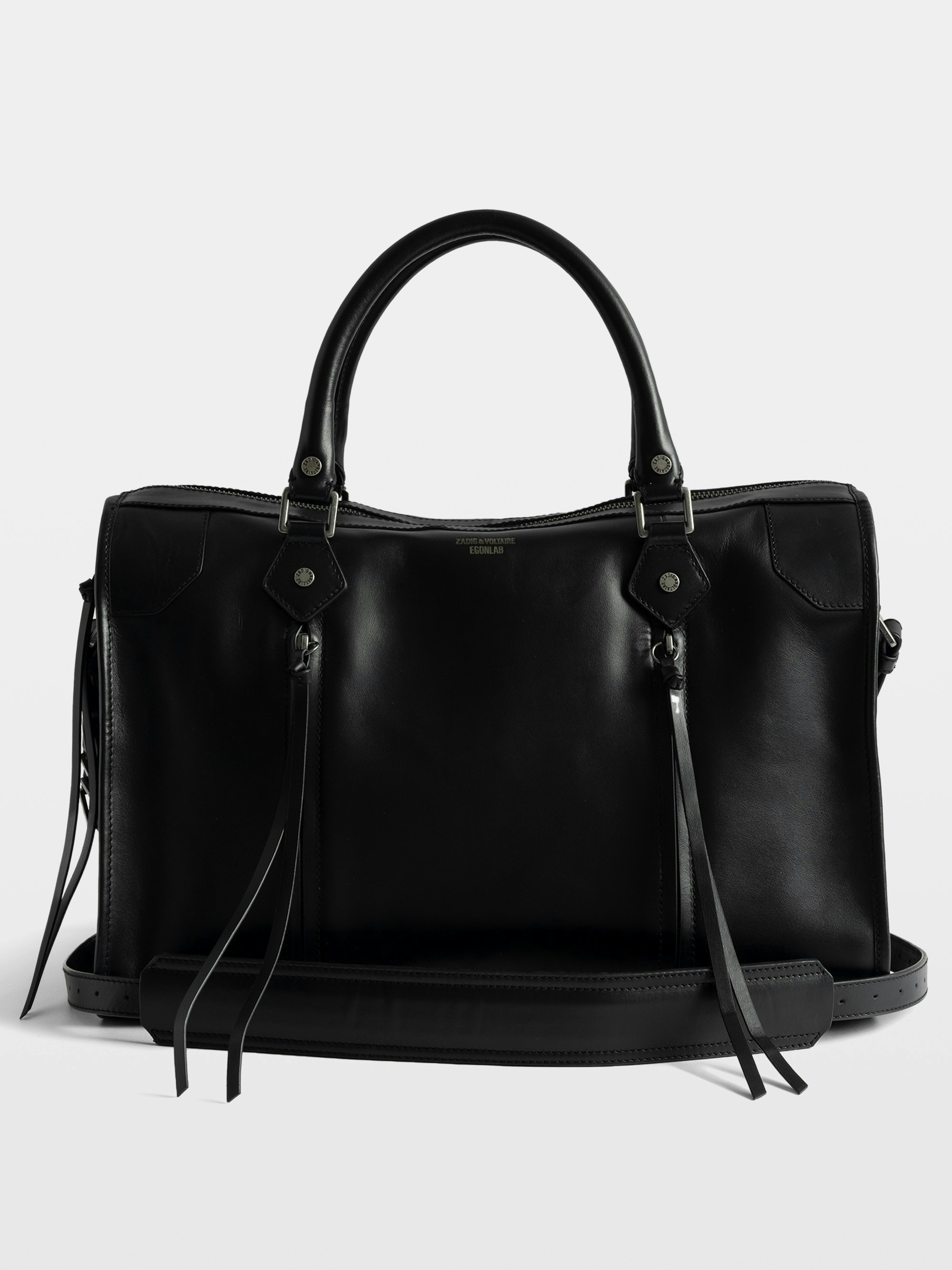 Sunny Medium Black Vintage Leather Bag | Zadig&Voltaire